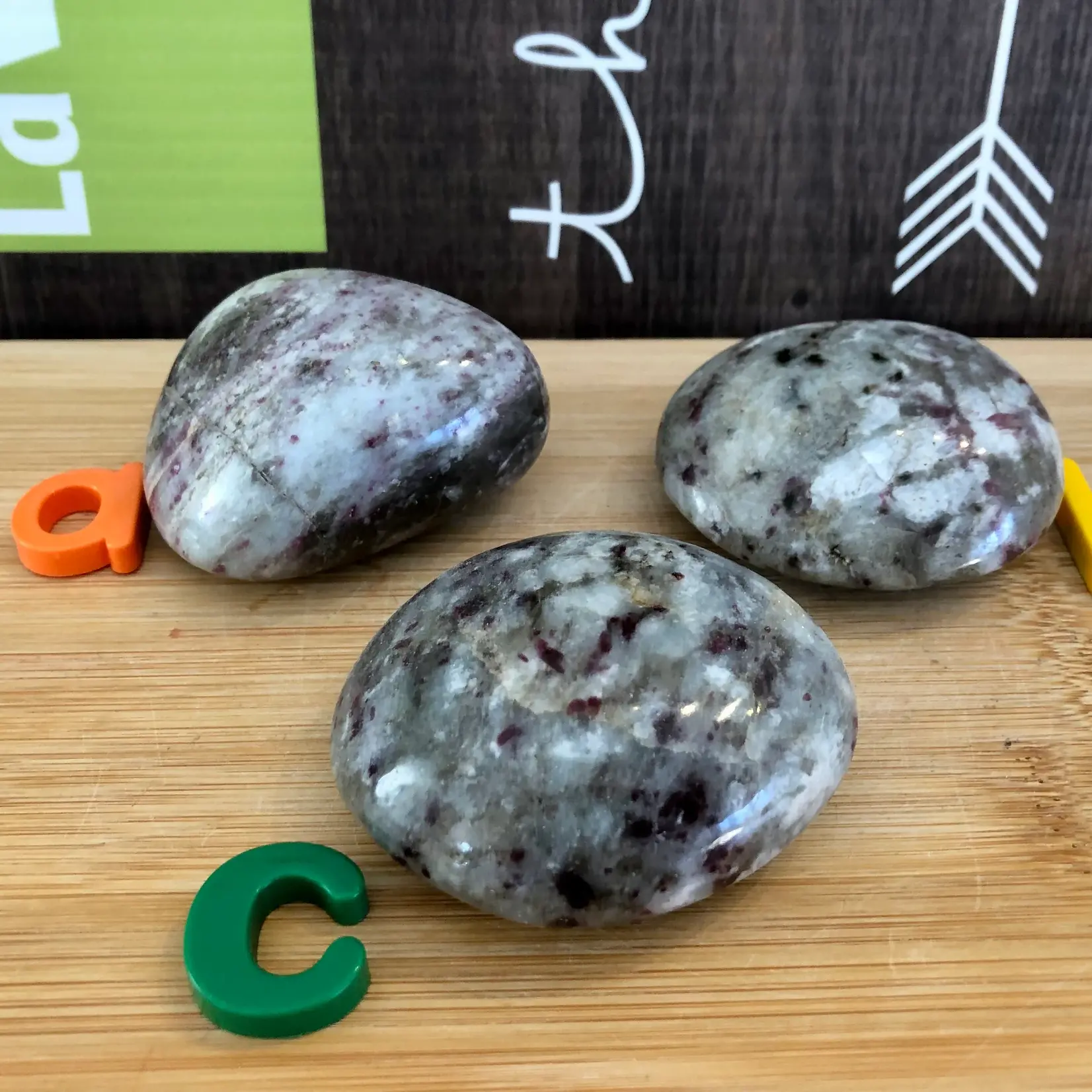 pink tourmaline pebble