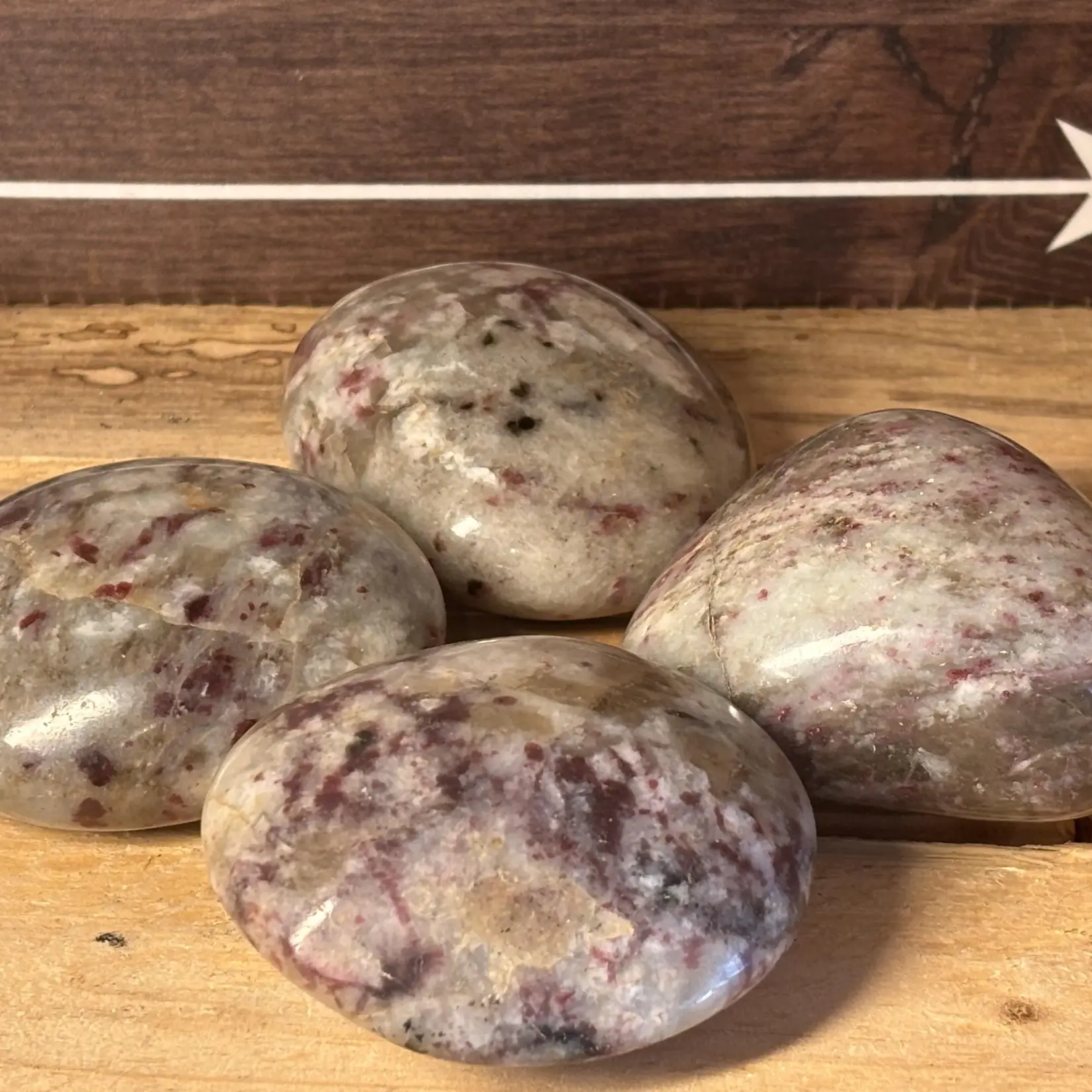 pink tourmaline pebble