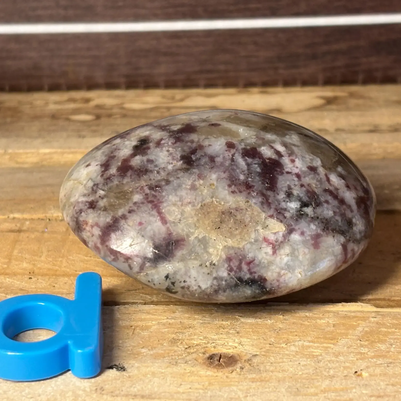 pink tourmaline pebble