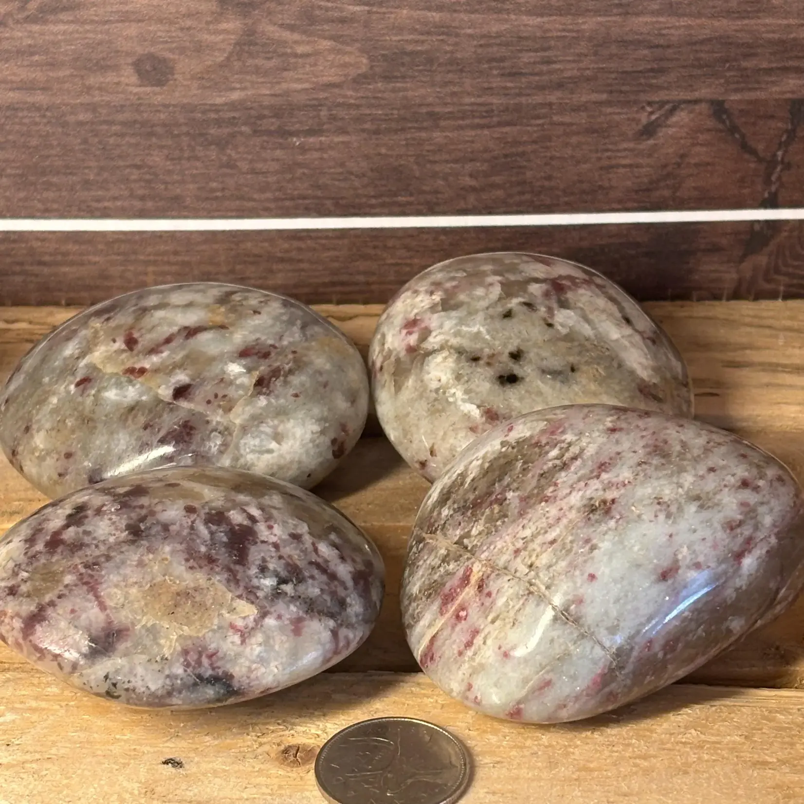 pink tourmaline pebble