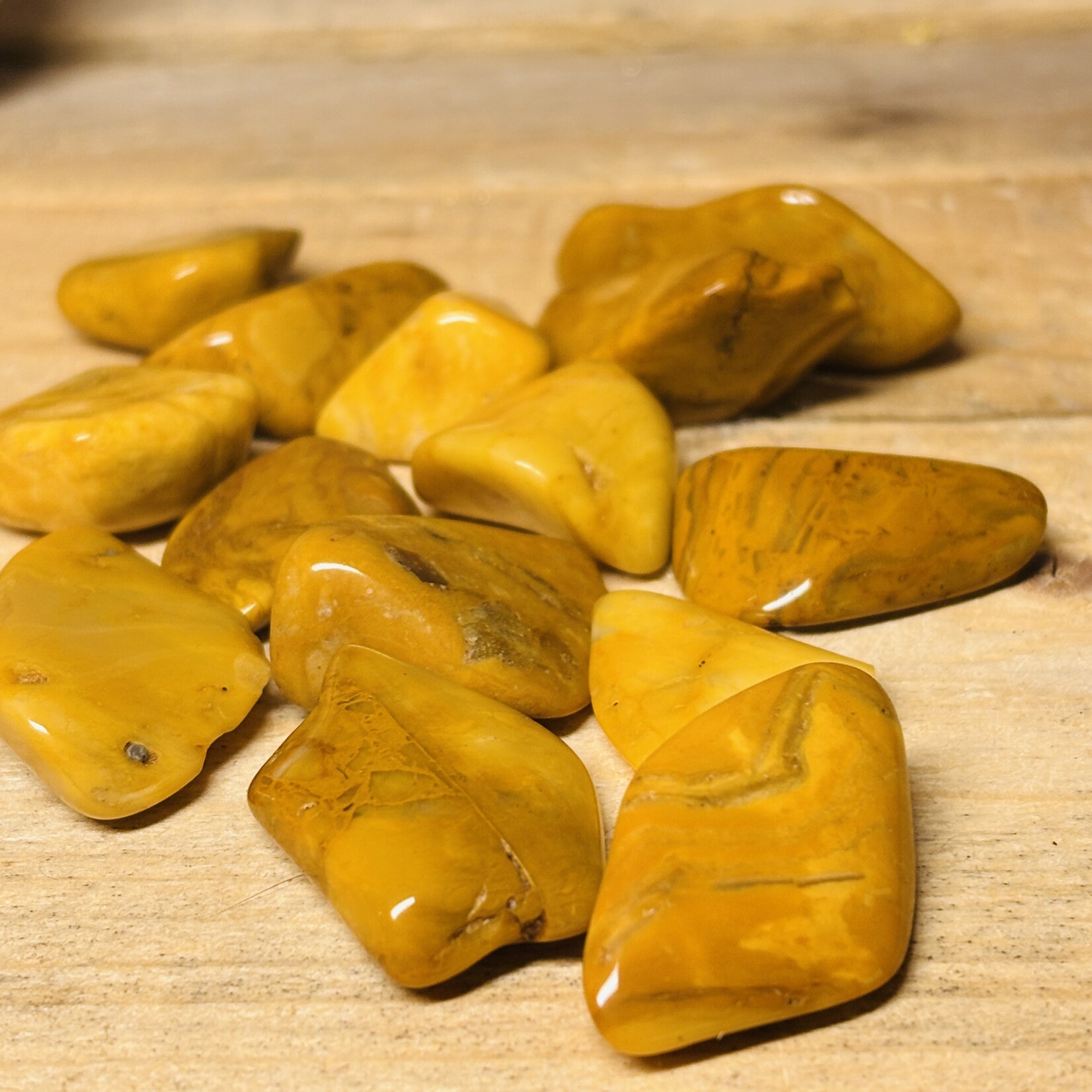 Assortment of tumbled stones: Jasper, Quartz, Amethyst, Pyrite, Lava Stone, Rubellite, Agate, Yellow Jasper, Pink Aventurine