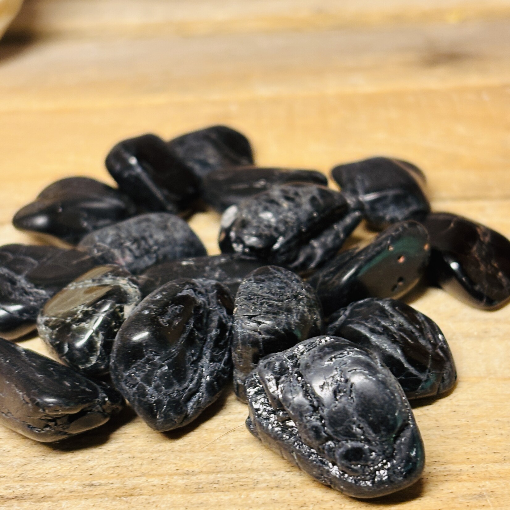 black tourmaline tumbled stone