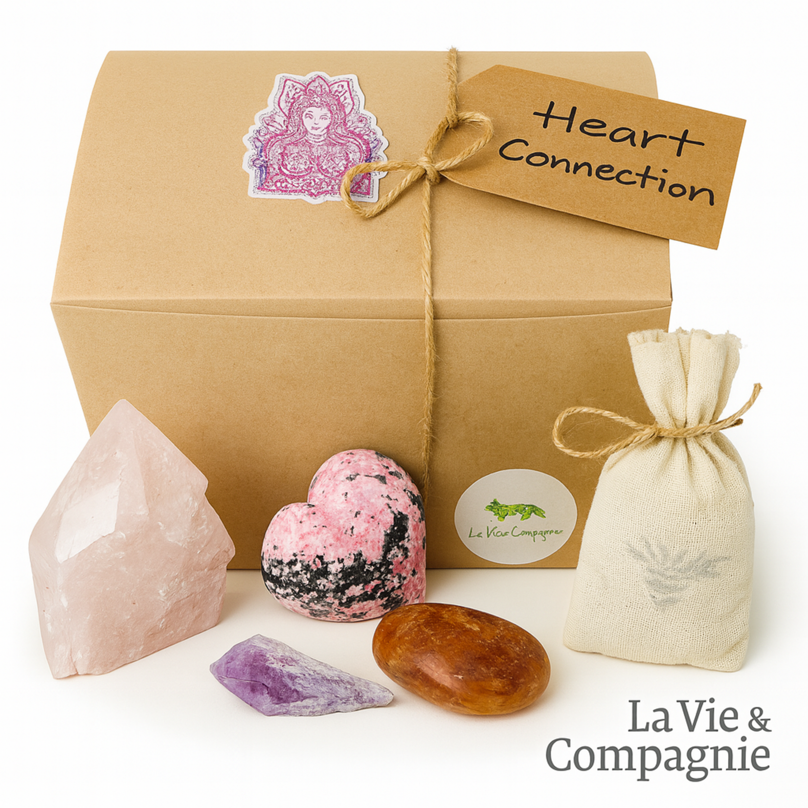 Boîte Cadeau Rituel d’Amour – Cristaux pour l’Amour et l’Harmonie Émotionnelle