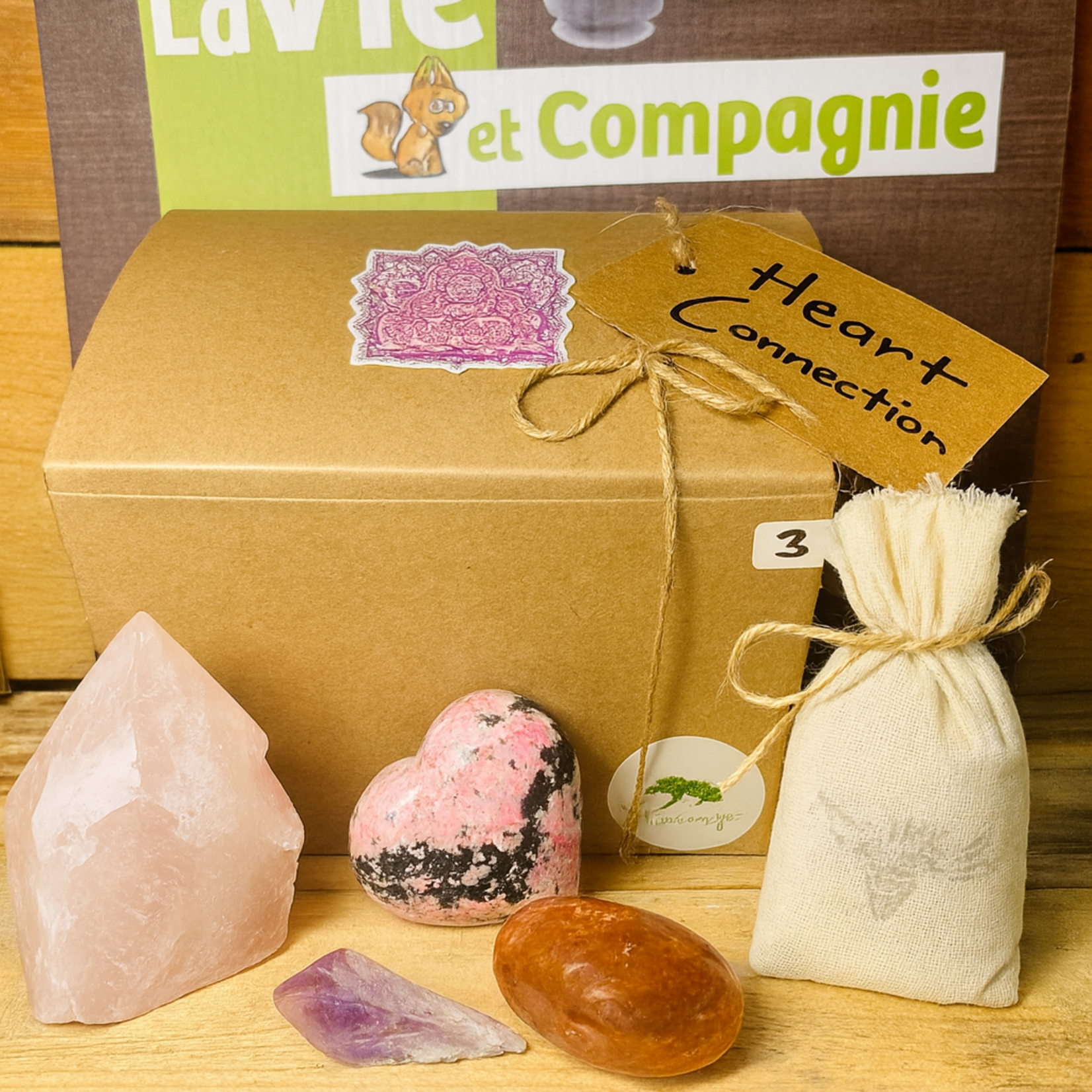 Boîte Cadeau Rituel d’Amour – Cristaux pour l’Amour et l’Harmonie Émotionnelle