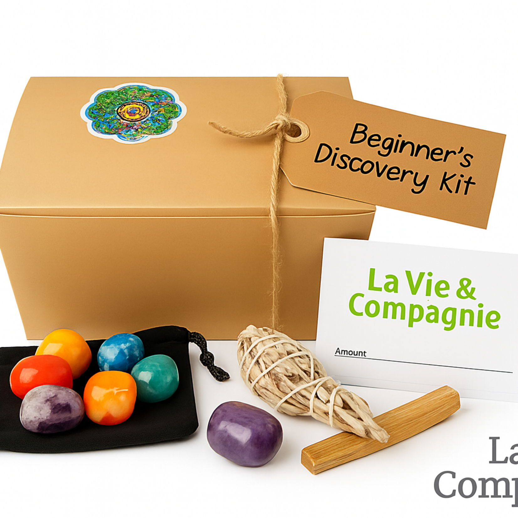 Boîte Cadeau Découverte – Premiers Pas avec les Cristaux, les Rituels et l’Énergie