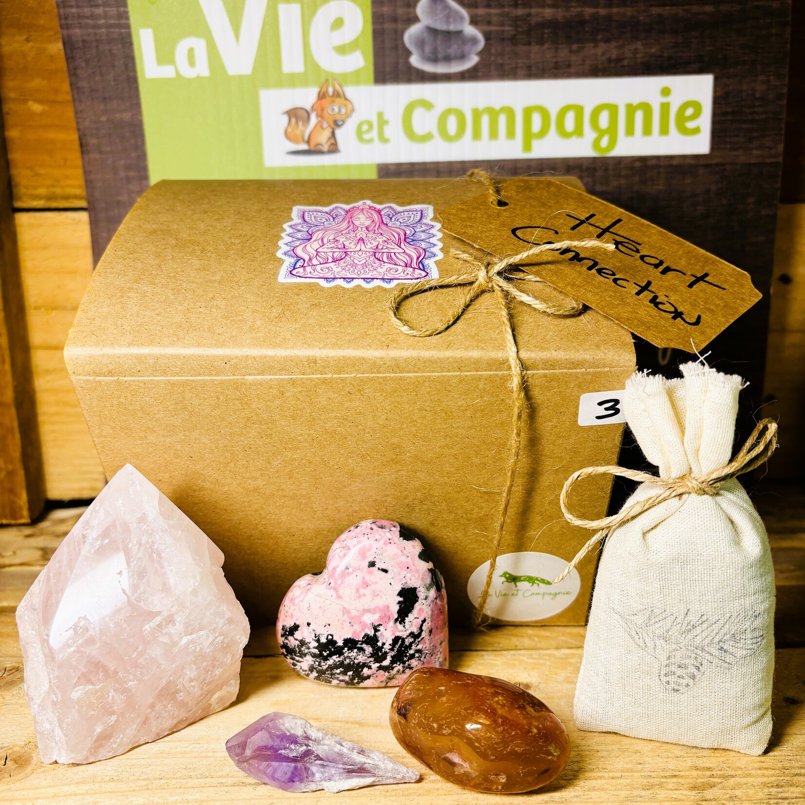 Boîte Cadeau Rituel d’Amour – Cristaux pour l’Amour et l’Harmonie Émotionnelle