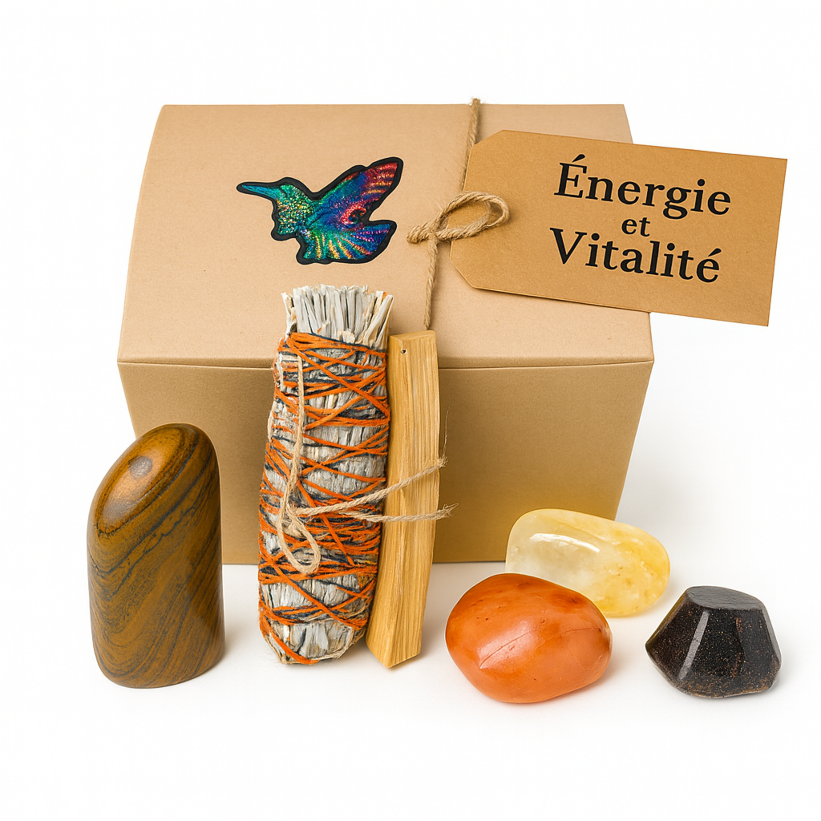 Energy & Vitality Gift Box – Crystals for Motivation, Courage & Positive Energy