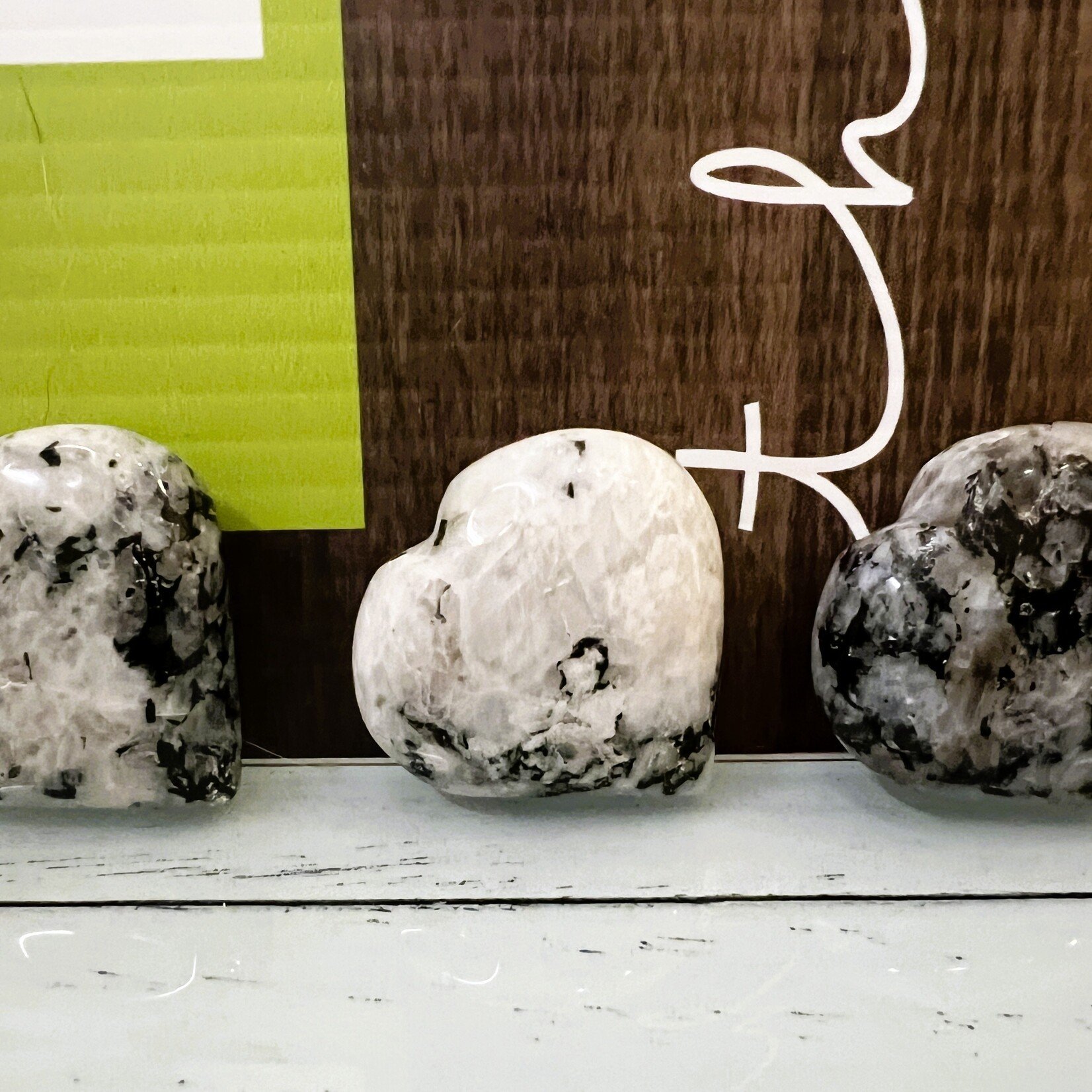 Radiant Rainbow Moonstone Heart - Symbol of Feminine Power