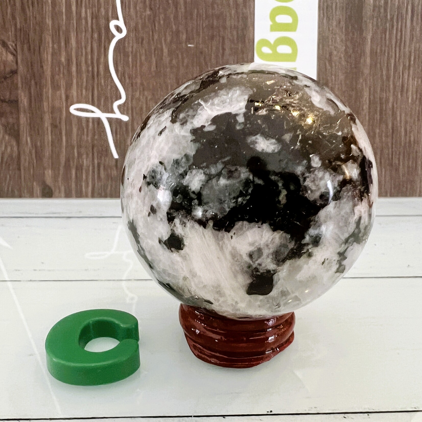 sparkling rainbow moonstone sphere -Symbol of Feminine Power