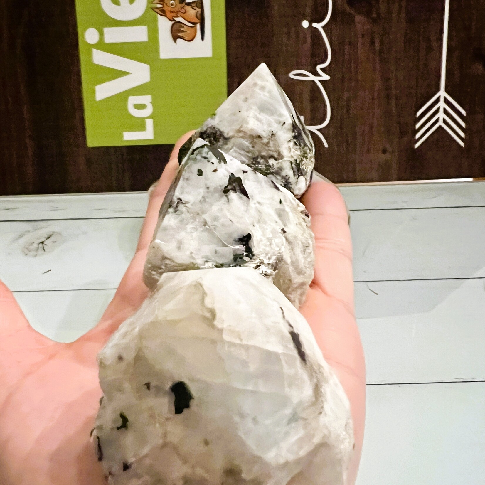 Rainbow Moonstone Pyramid- Symbol of Feminine Power