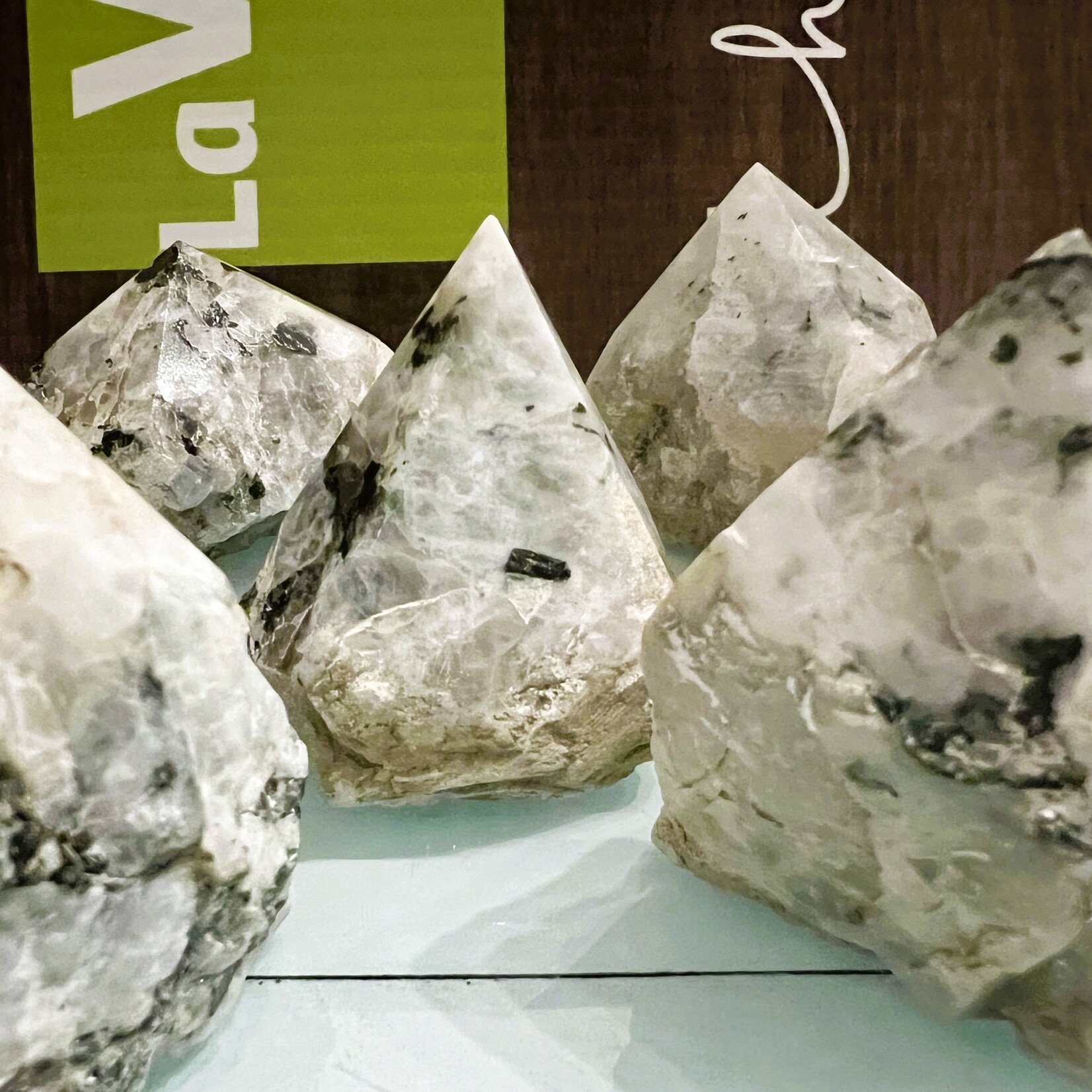 Rainbow Moonstone Pyramid- Symbol of Feminine Power