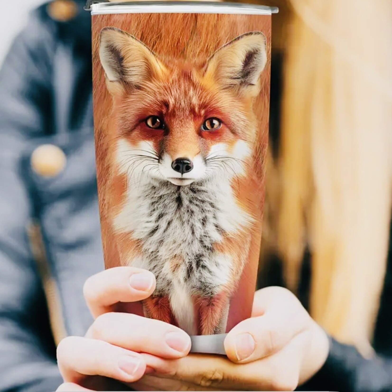 Insulated Fox Tumbler – Stainless Steel (20 oz)