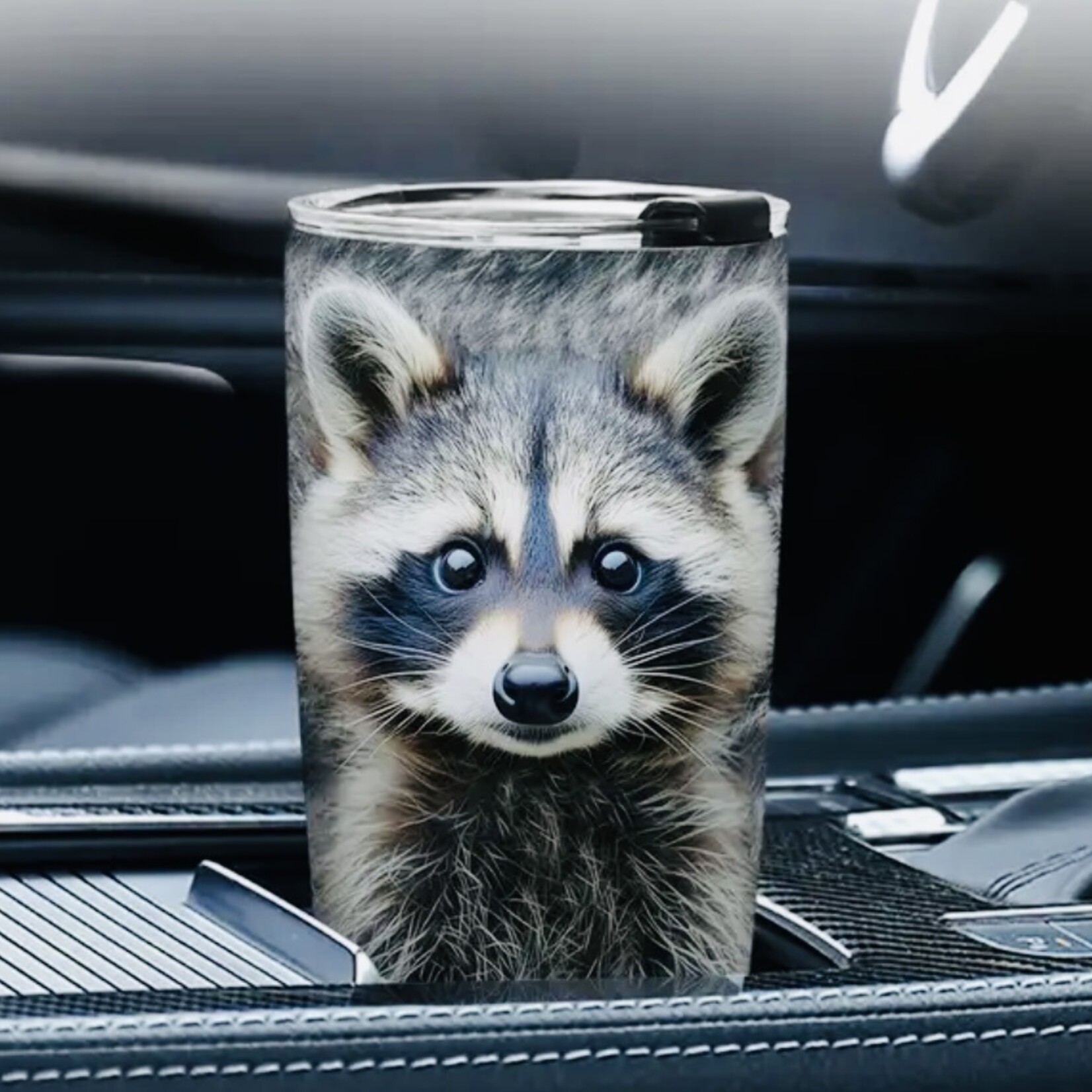 Insulated Raccoon Tumbler – Stainless Steel (20 oz)