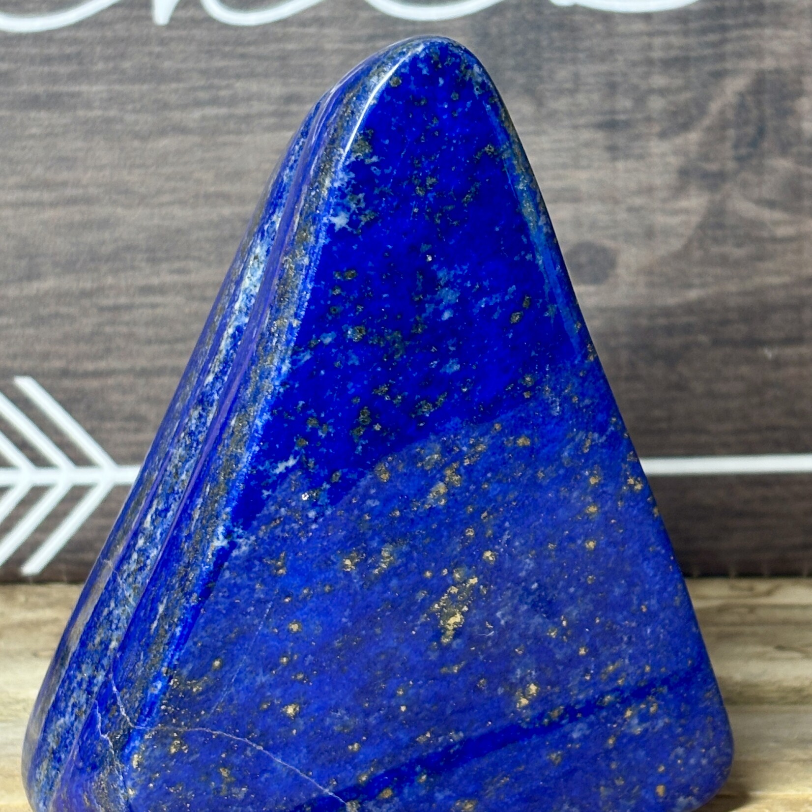 pièce de lapis lazuli forme libre, bénéfique pour le système respiratoire, les organes de nettoyage et le système nerveux - Copy