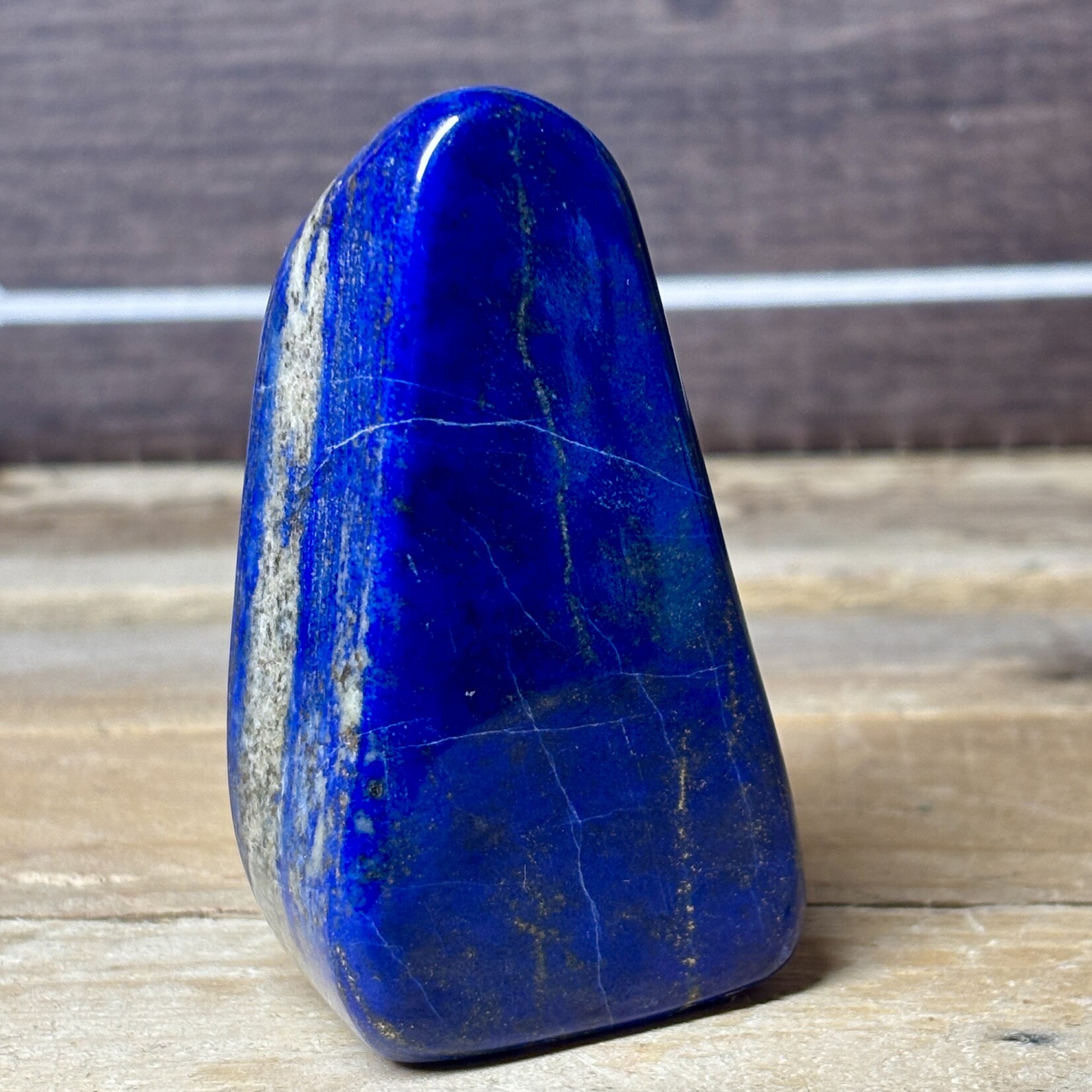 pièce de lapis lazuli forme libre, bénéfique pour le système respiratoire, les organes de nettoyage et le système nerveux - Copy