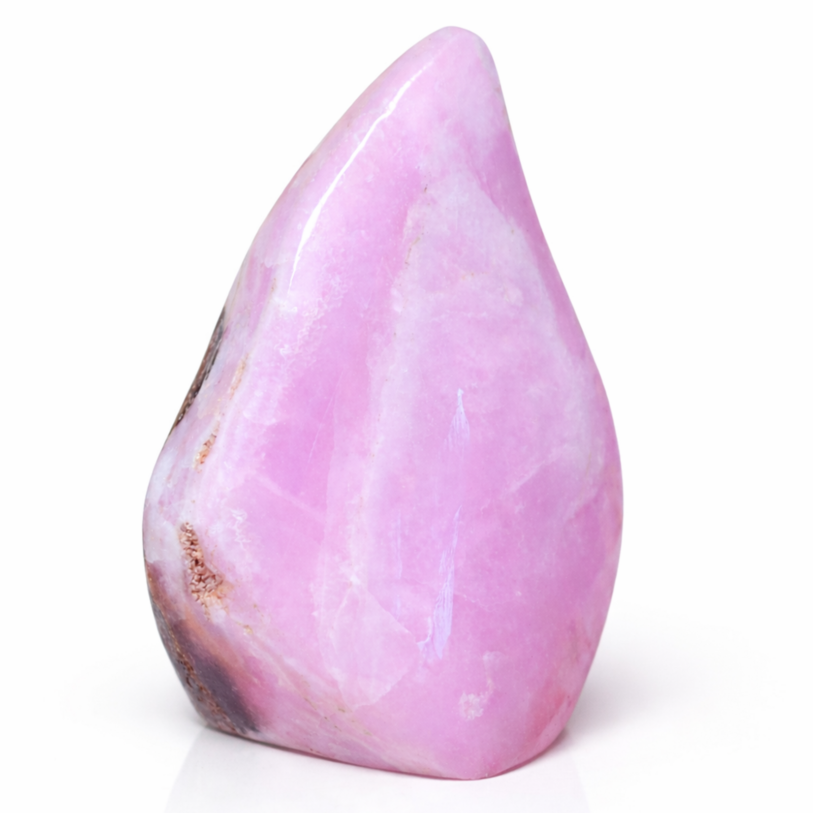 Pink Aragonite Freeform – Natural Polished Crystal – Heart Stone – One of a Kind Piece