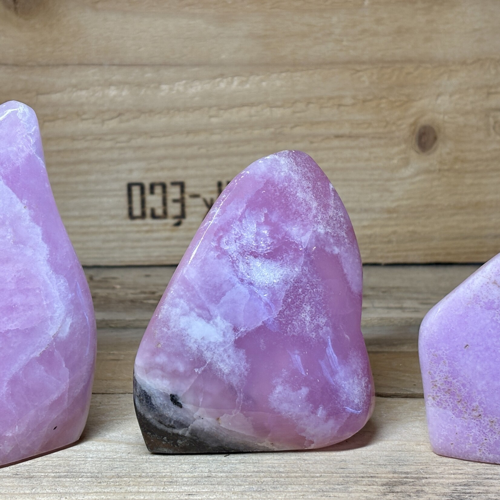 Pink Aragonite Freeform – Natural Polished Crystal – Heart Stone – One of a Kind Piece