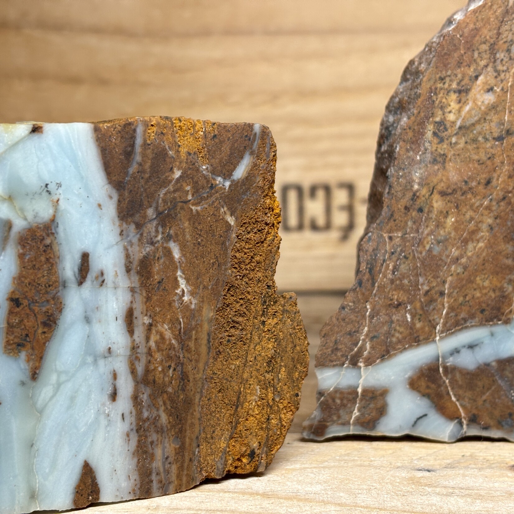 Stunning BC Ocean Picture Stone – Rare Blue Chalcedony & Serpentine from British Columbia