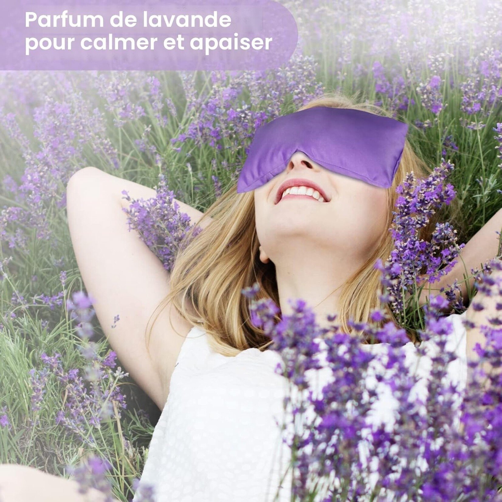Coussin pour les yeux à la lavande – Eye Pillow relaxation, méditation, yoga et sommeil
