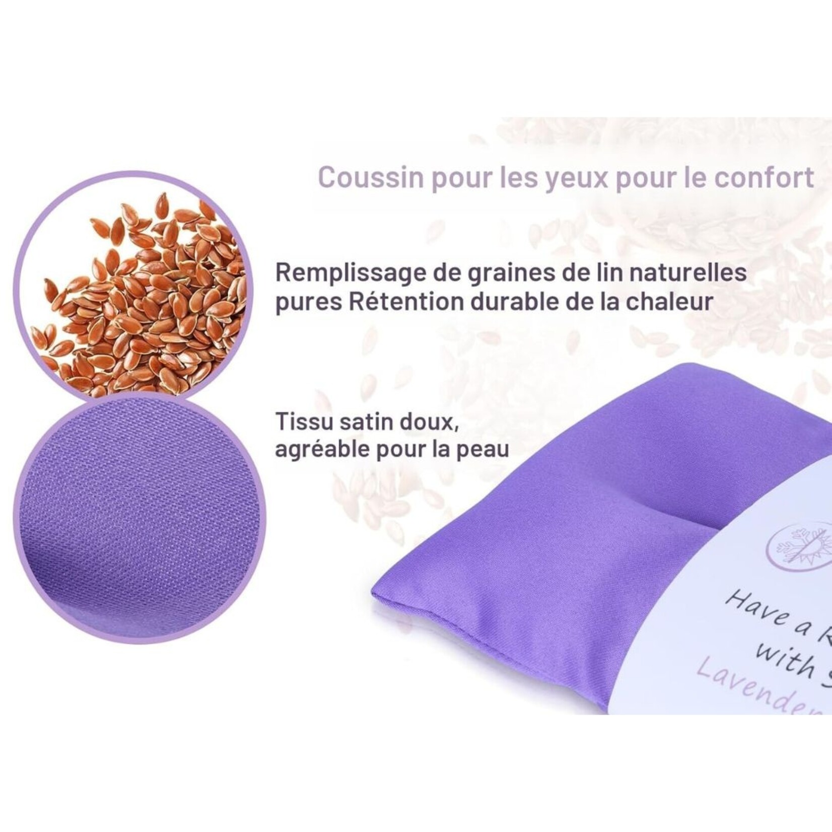 Lavender Eye Pillow – Relaxation, Meditation, Yoga and Sleep