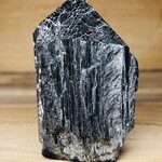 Black Tourmaline Raw Stone with felt pad underneath