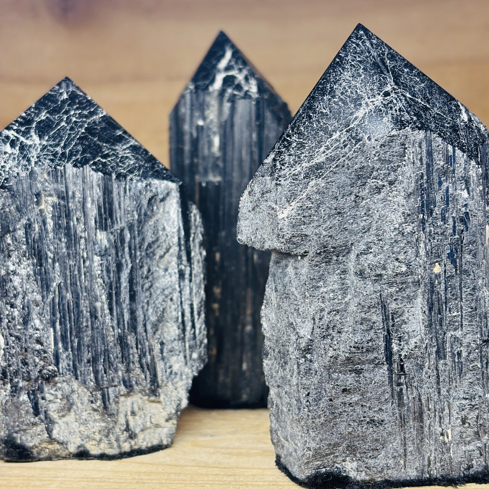 Black Tourmaline Raw Stone – Large Protective Crystal – Grounding & Energy Shield