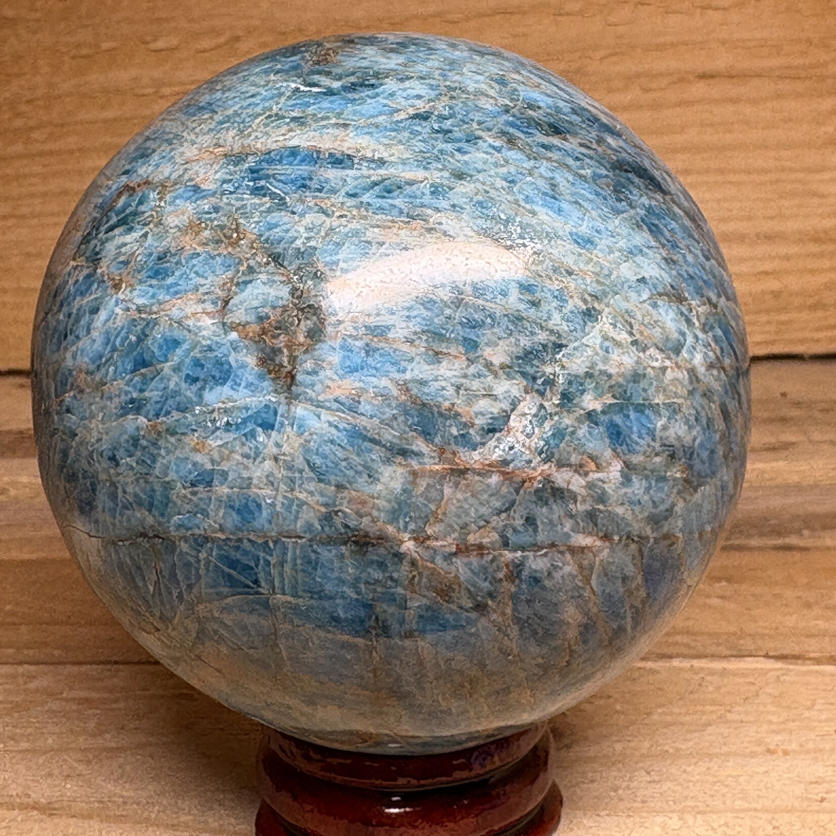 Magnifique Sphère d'Apatite – Clarté Profonde & Énergie de Manifestation