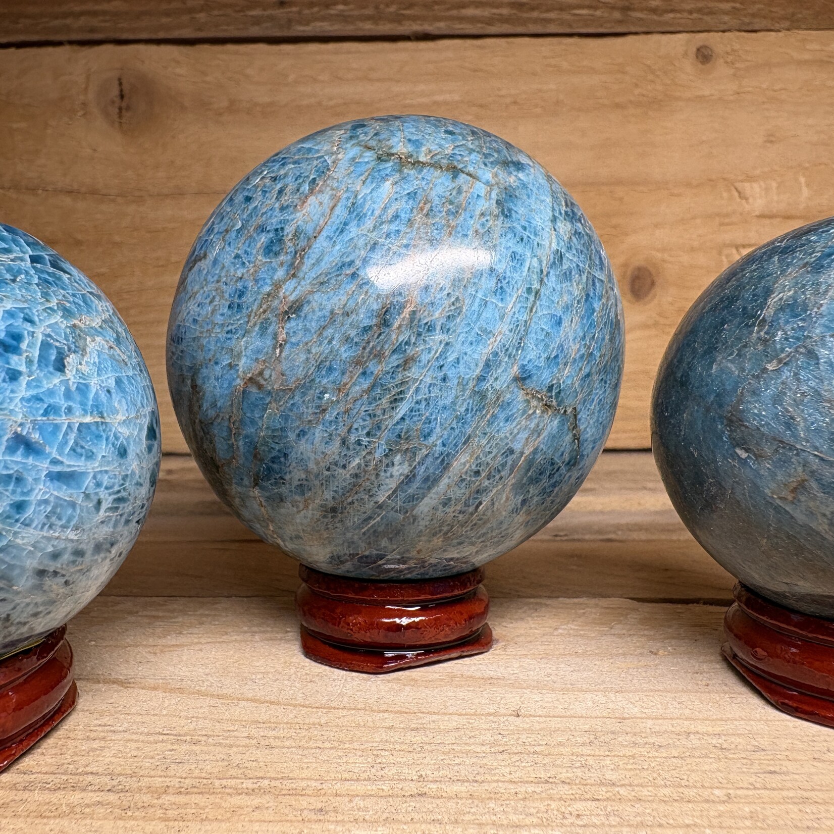 Stunning Apatite Sphere –  Deep Clarity & Manifestation Energy