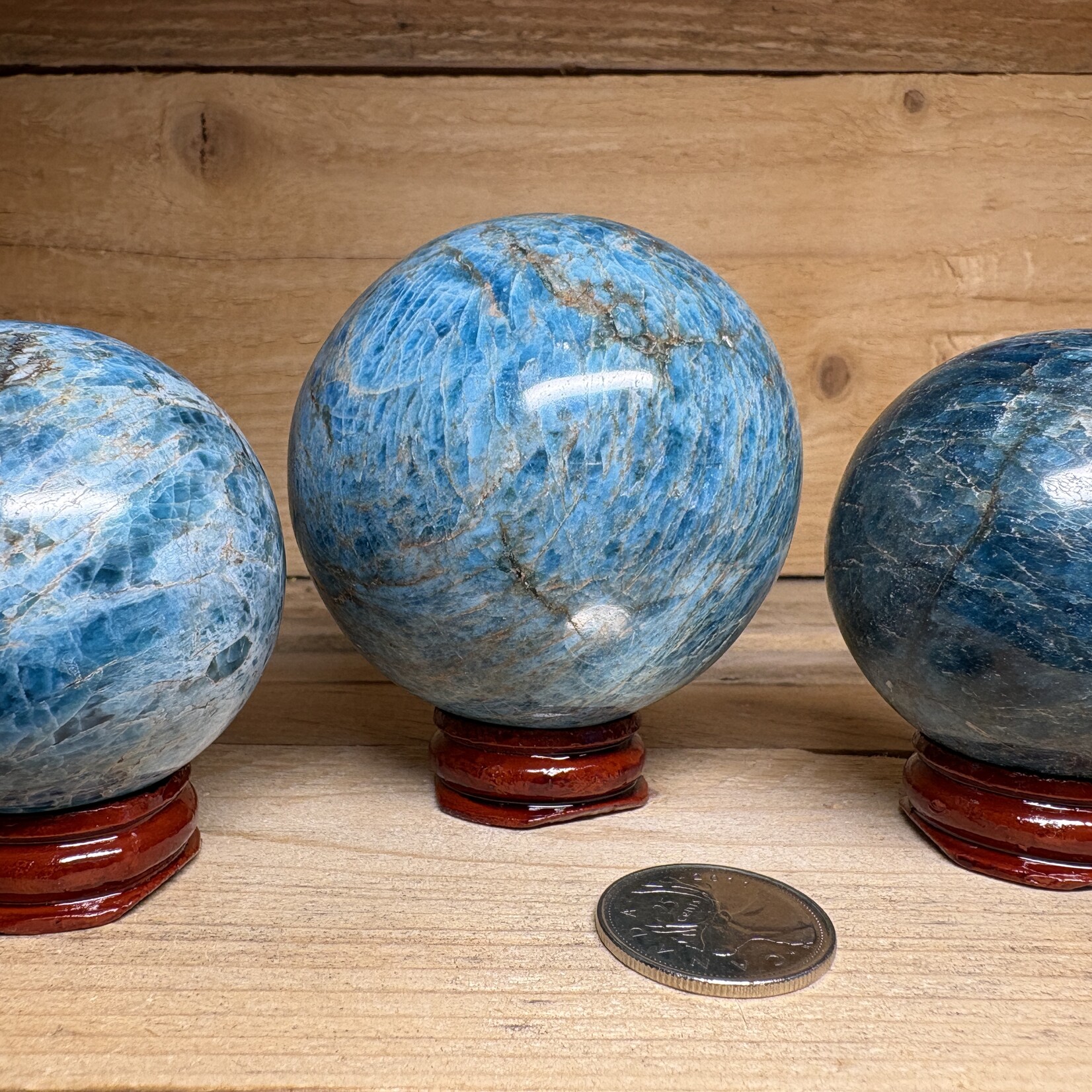 Stunning Apatite Sphere –  Deep Clarity & Manifestation Energy