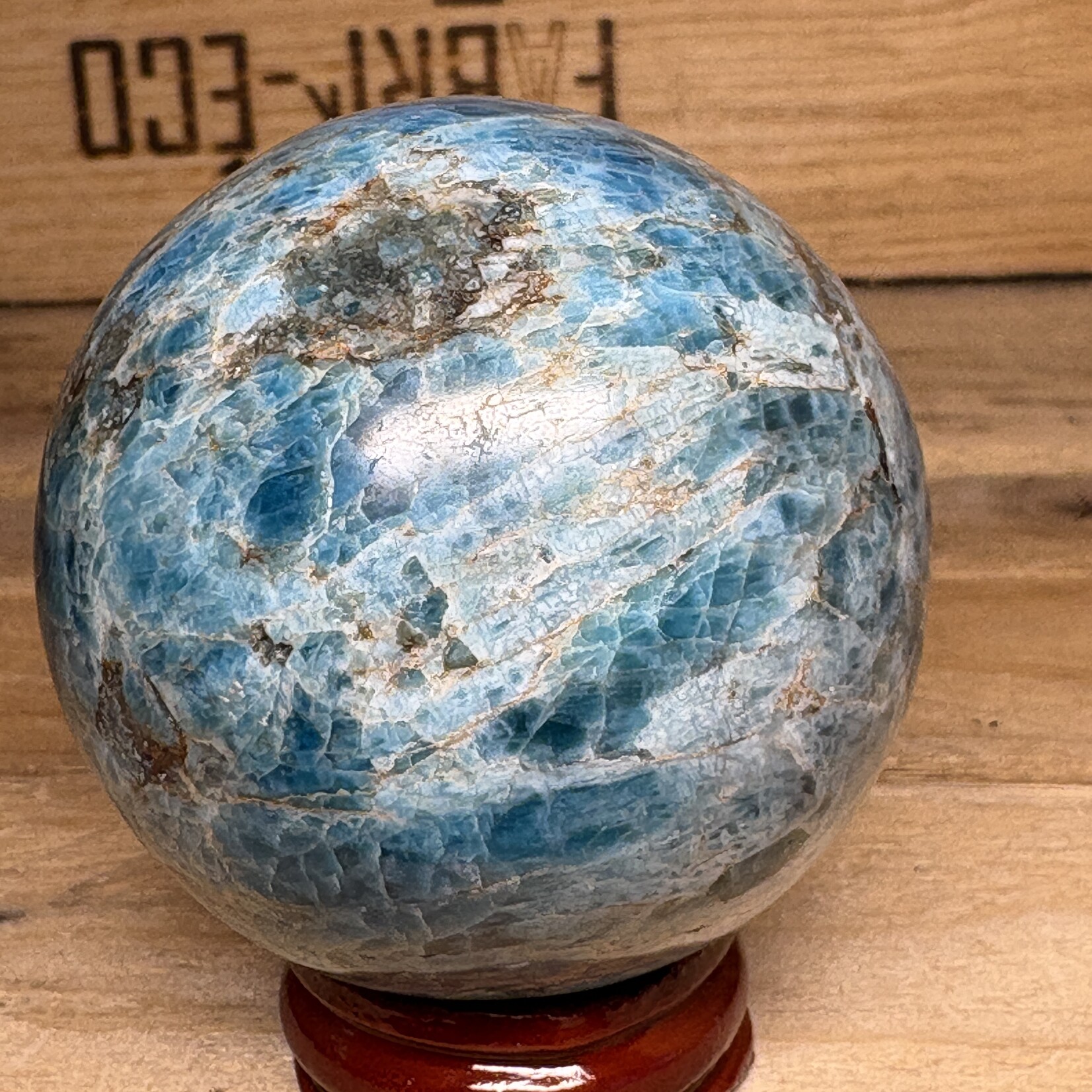 Magnifique Sphère d'Apatite – Clarté Profonde & Énergie de Manifestation