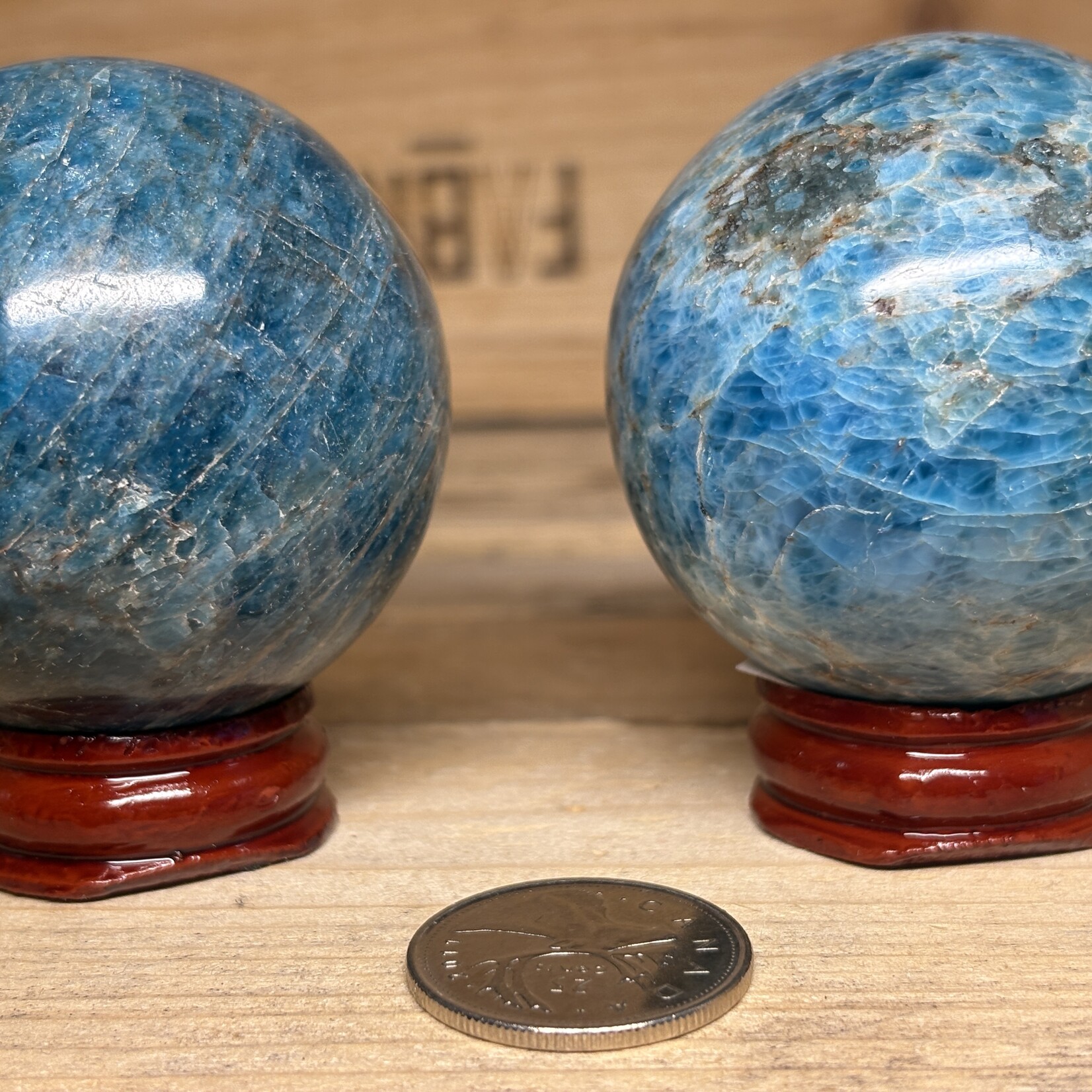 Stunning Apatite Sphere –  Deep Clarity & Manifestation Energy