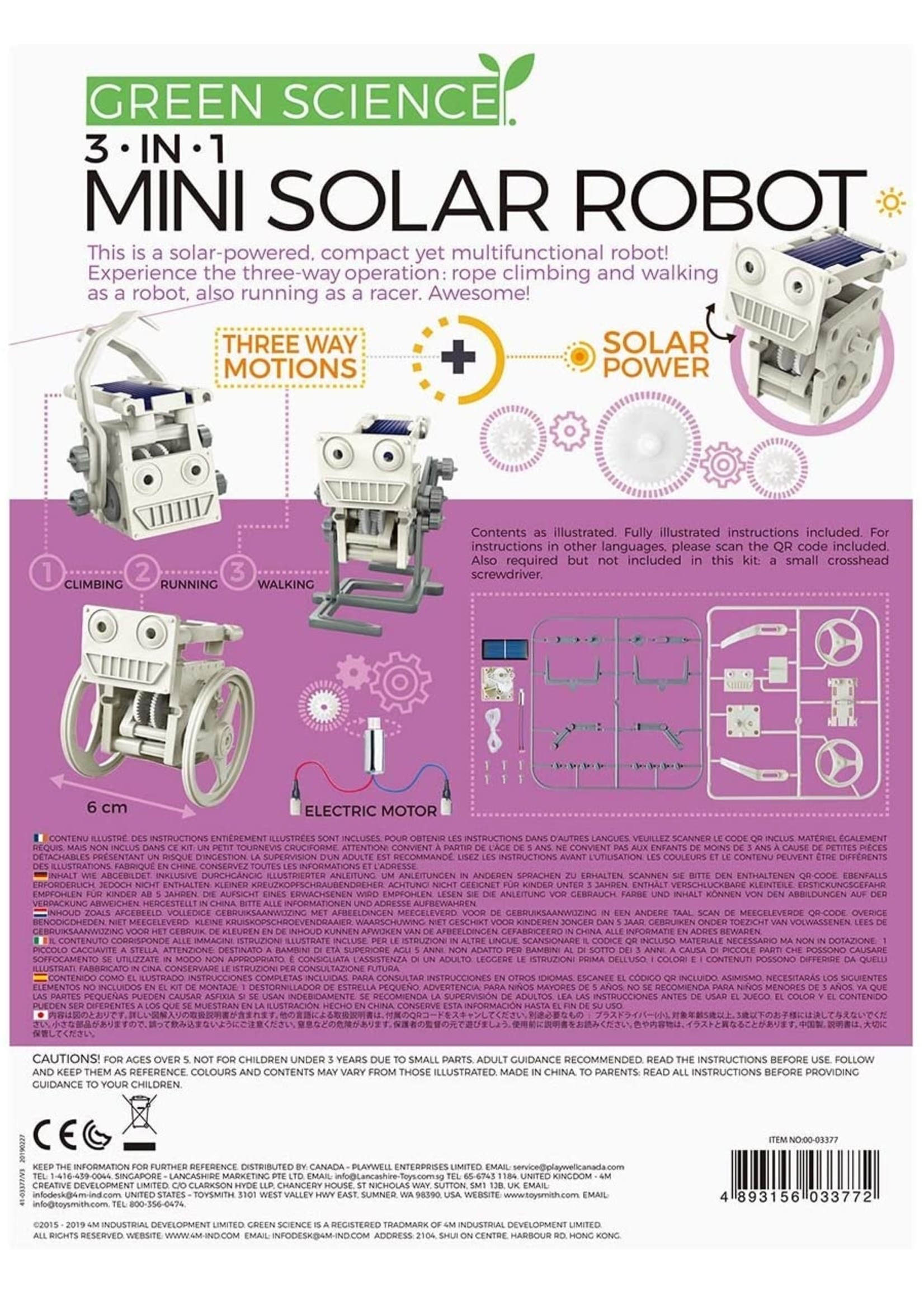 4M 3 in 1 Mini Solar Robot