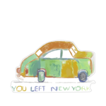 Wheatley You Left New York Sticker (2023)