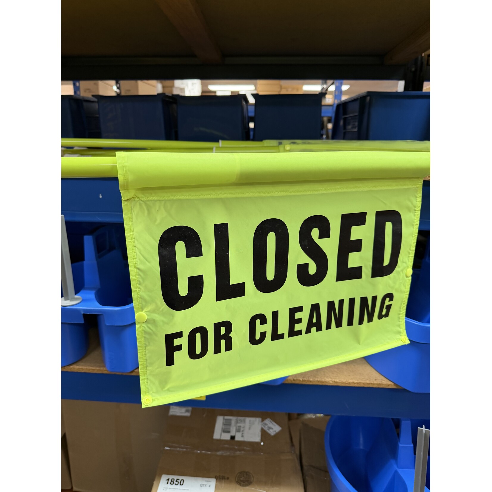 HOSPECO HANGING SIGN CLOSED FOR CLEANING