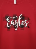 Liberty Eagles Buffalo Plaid Crewneck sweatshirt  Bella Canvas