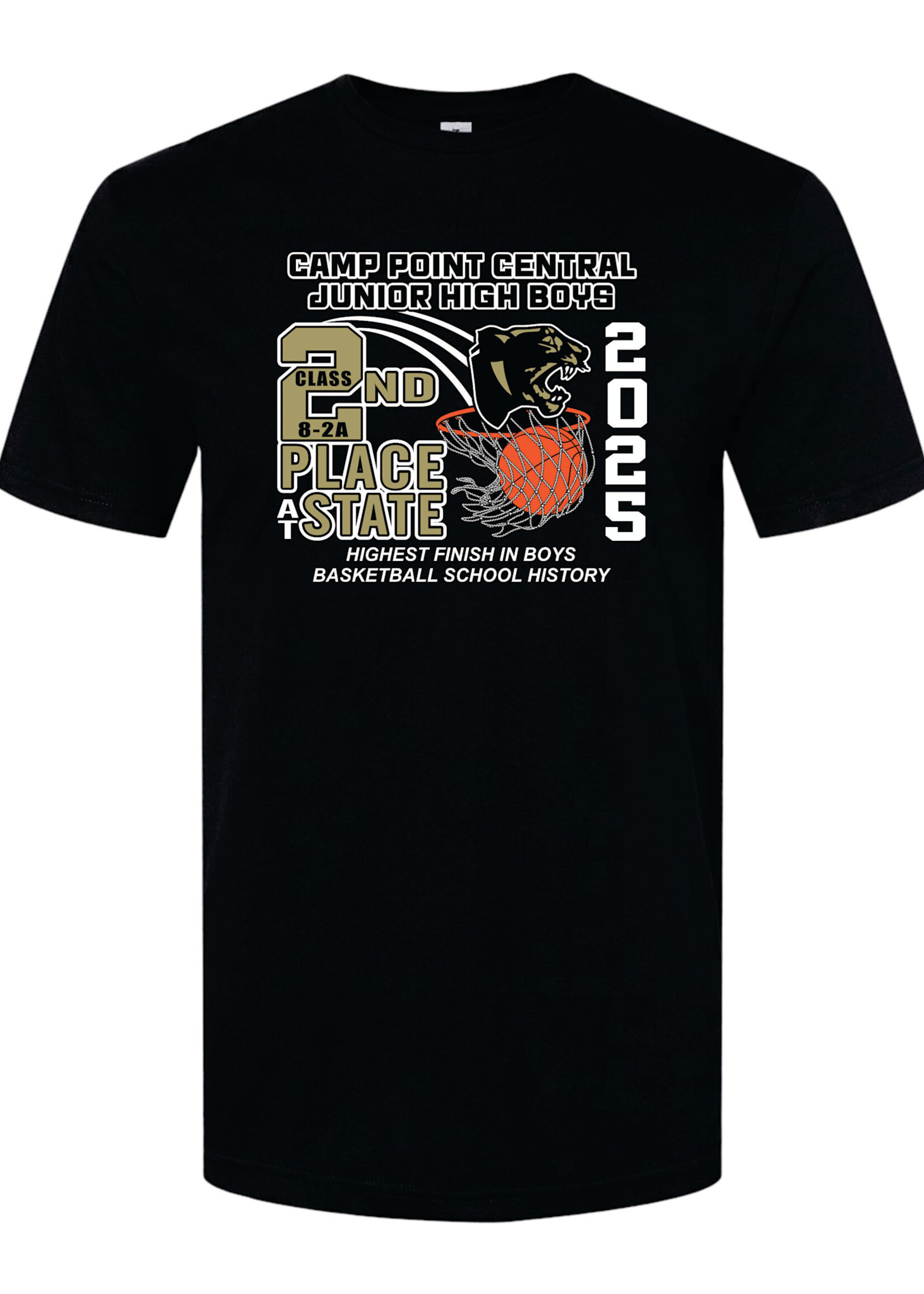 CJHS 8th Grade Boys Basketball 2nd in State SST 25