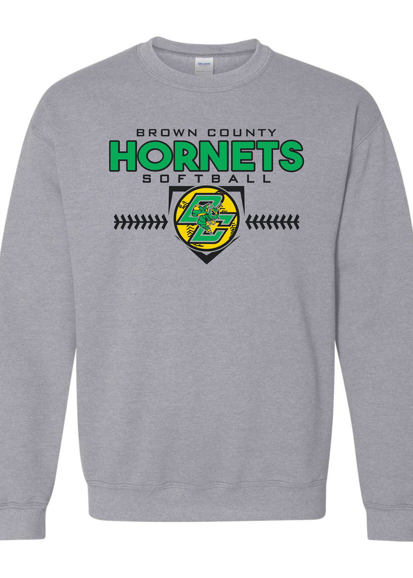 Brown County softball crewneck sweatshirt SST 25