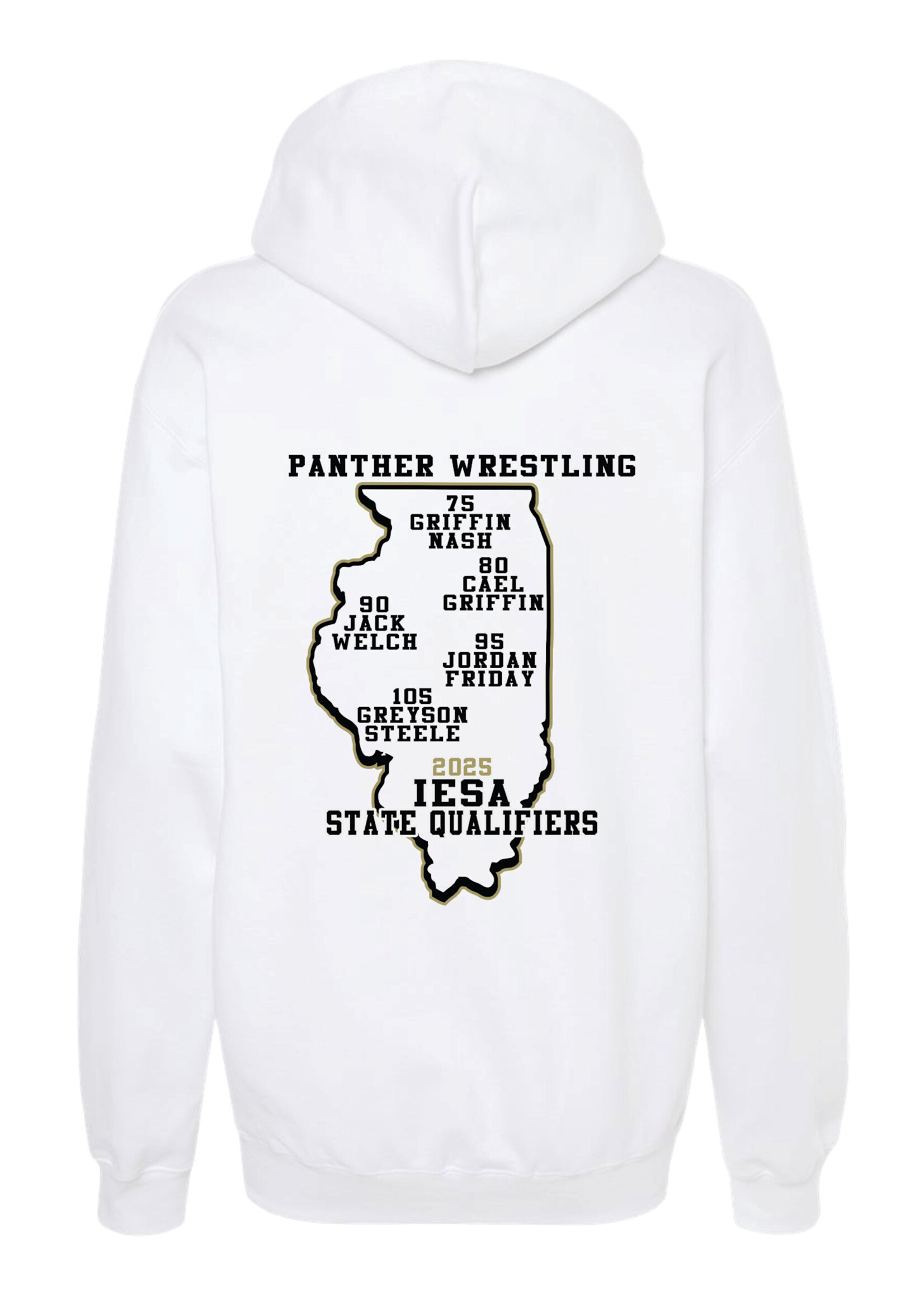 Wrestling State Qualifier Apparel Hooded Sweatshirt 25