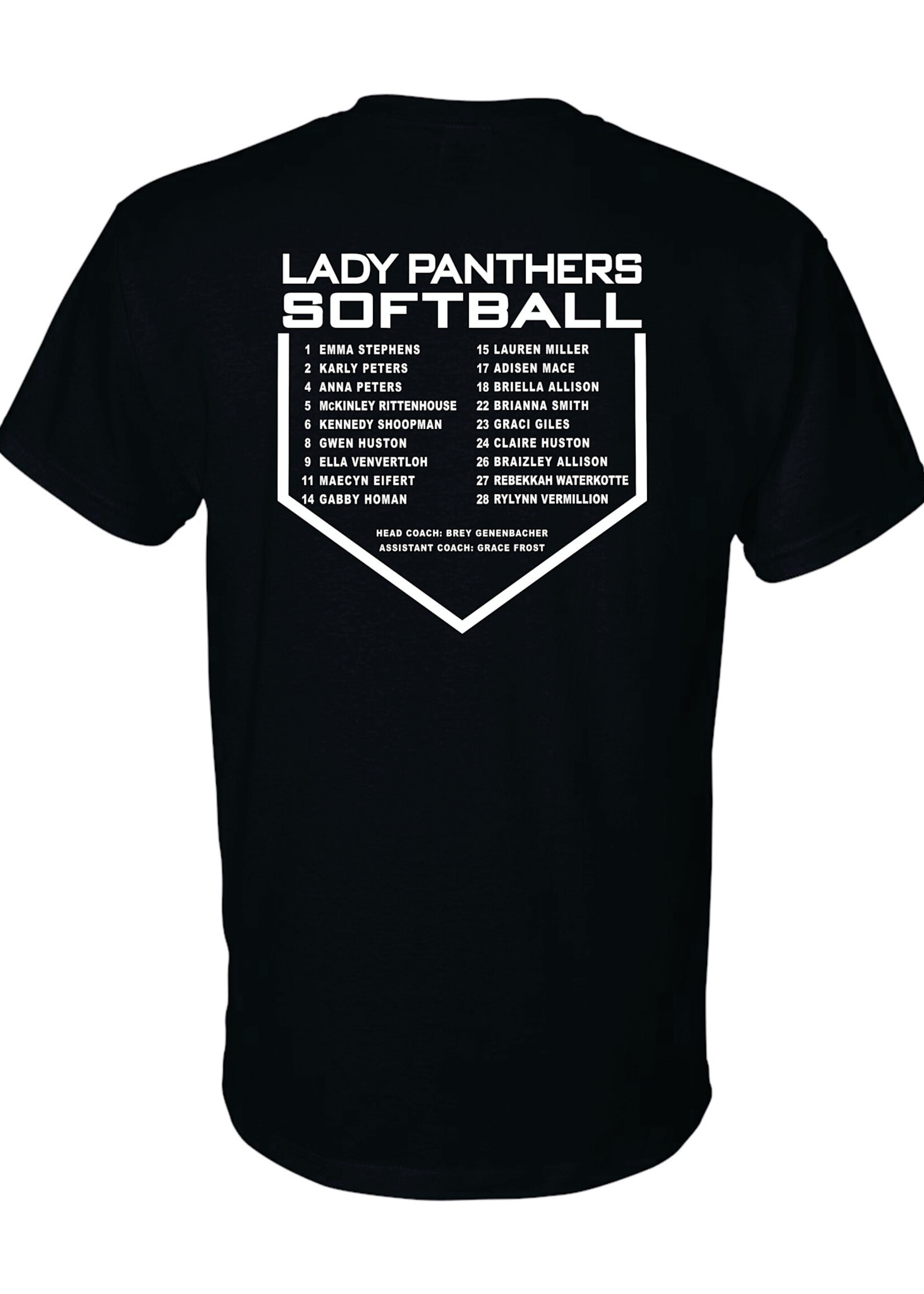 Central Lady Panthers Softball fan Apparel SST 25