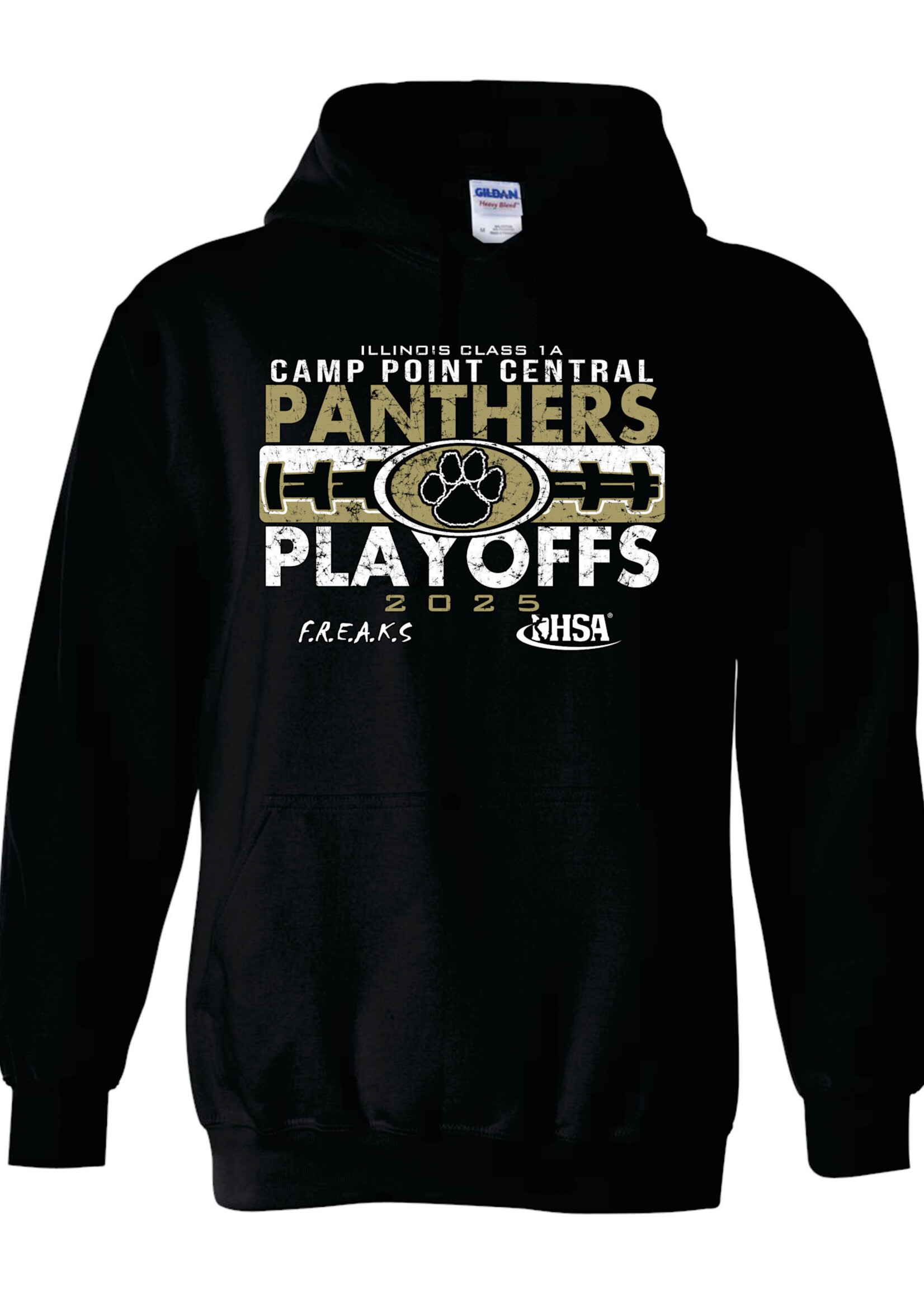 Central Football Playoff Hooded sweatshirt 25 rd1
