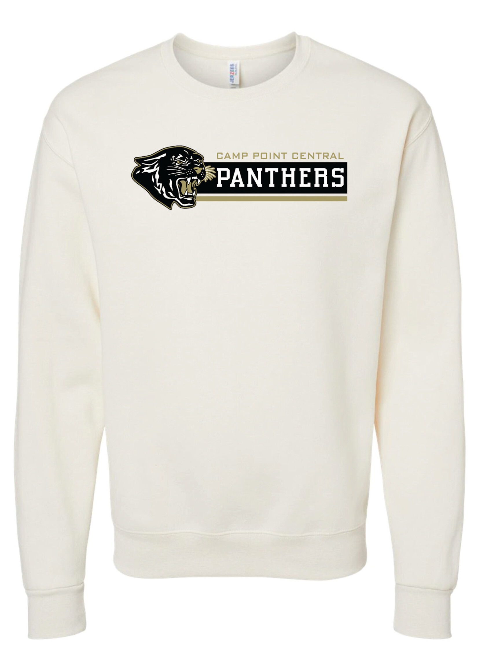 CPC Panthers Booster club Cream 50/50 Jerzee crewneck sweatshirt 25