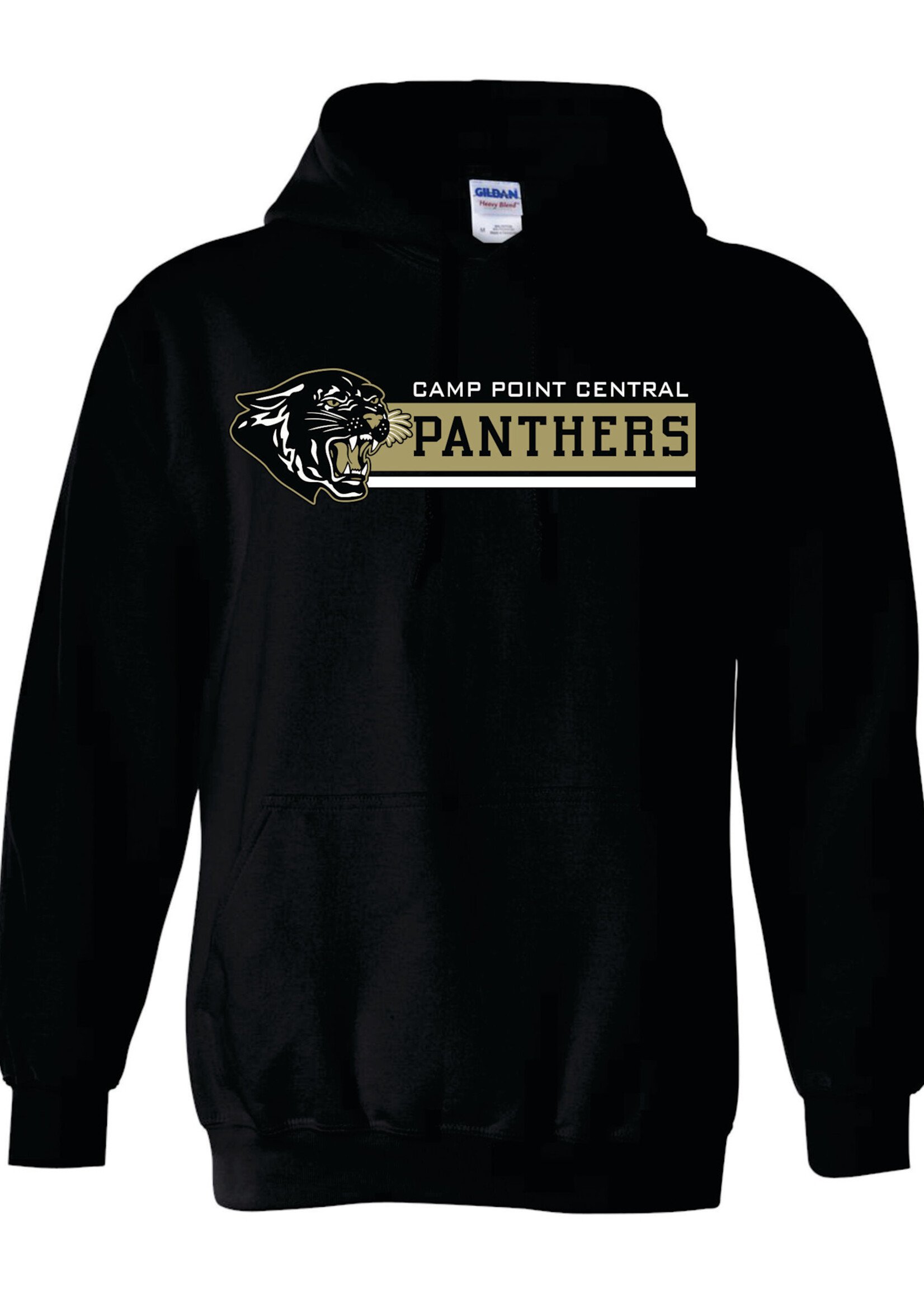 CPC Panthers Booster club Blk 50/50 gildan hooded sweatshirt 25