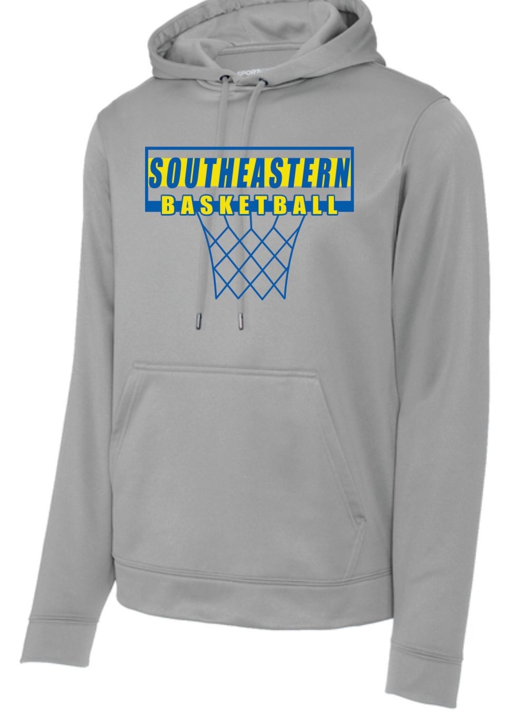 Southeastern Basketball net design Wicking hoodie 25