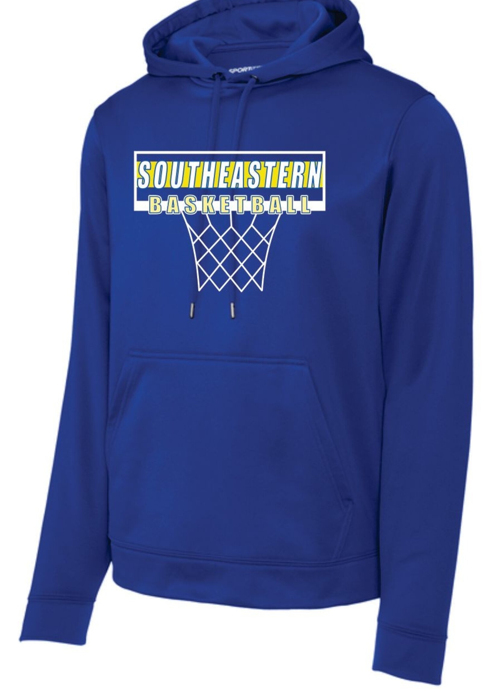 Southeastern Basketball net design Wicking hoodie 25