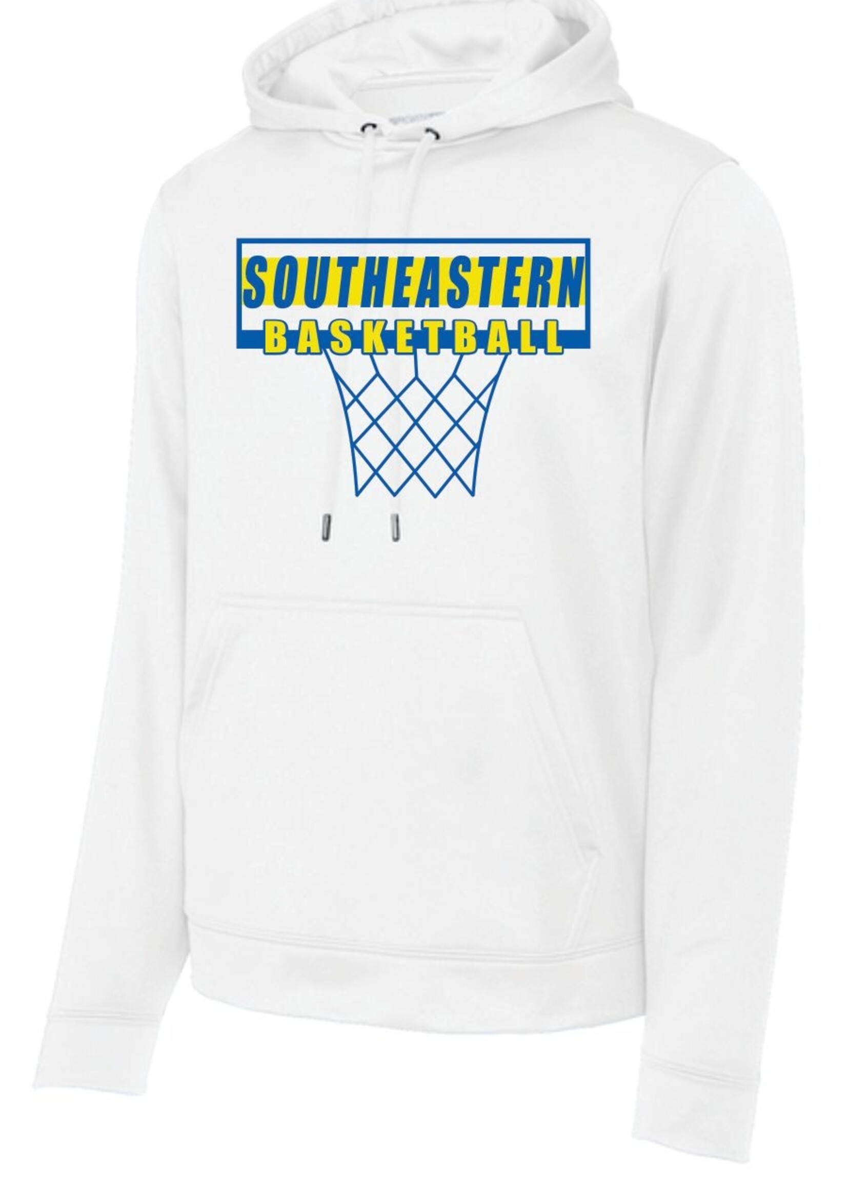 Southeastern Basketball net design Wicking hoodie 25