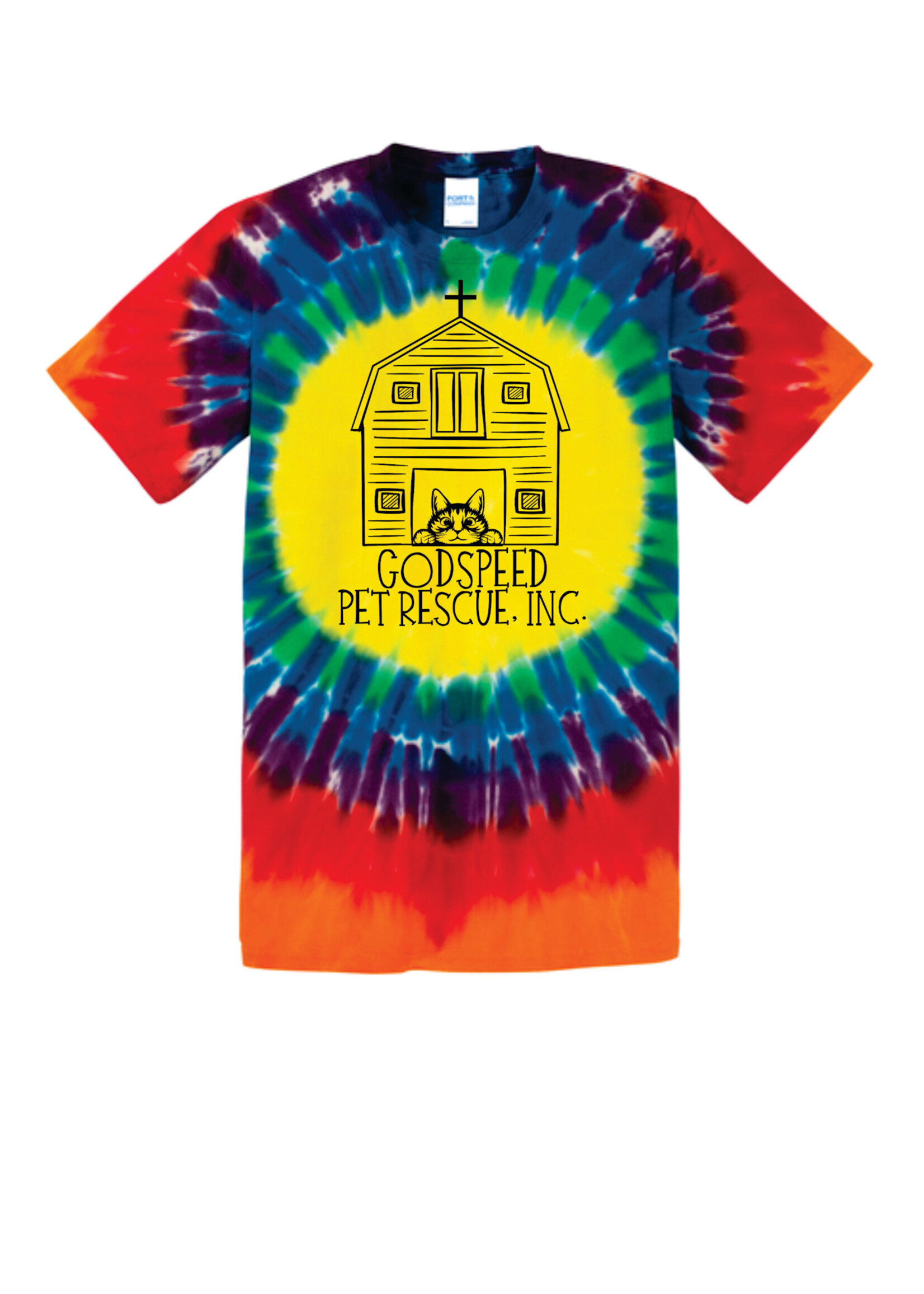 Godspeed Pet Rescue Tye Dye SST 26 YOUTH
