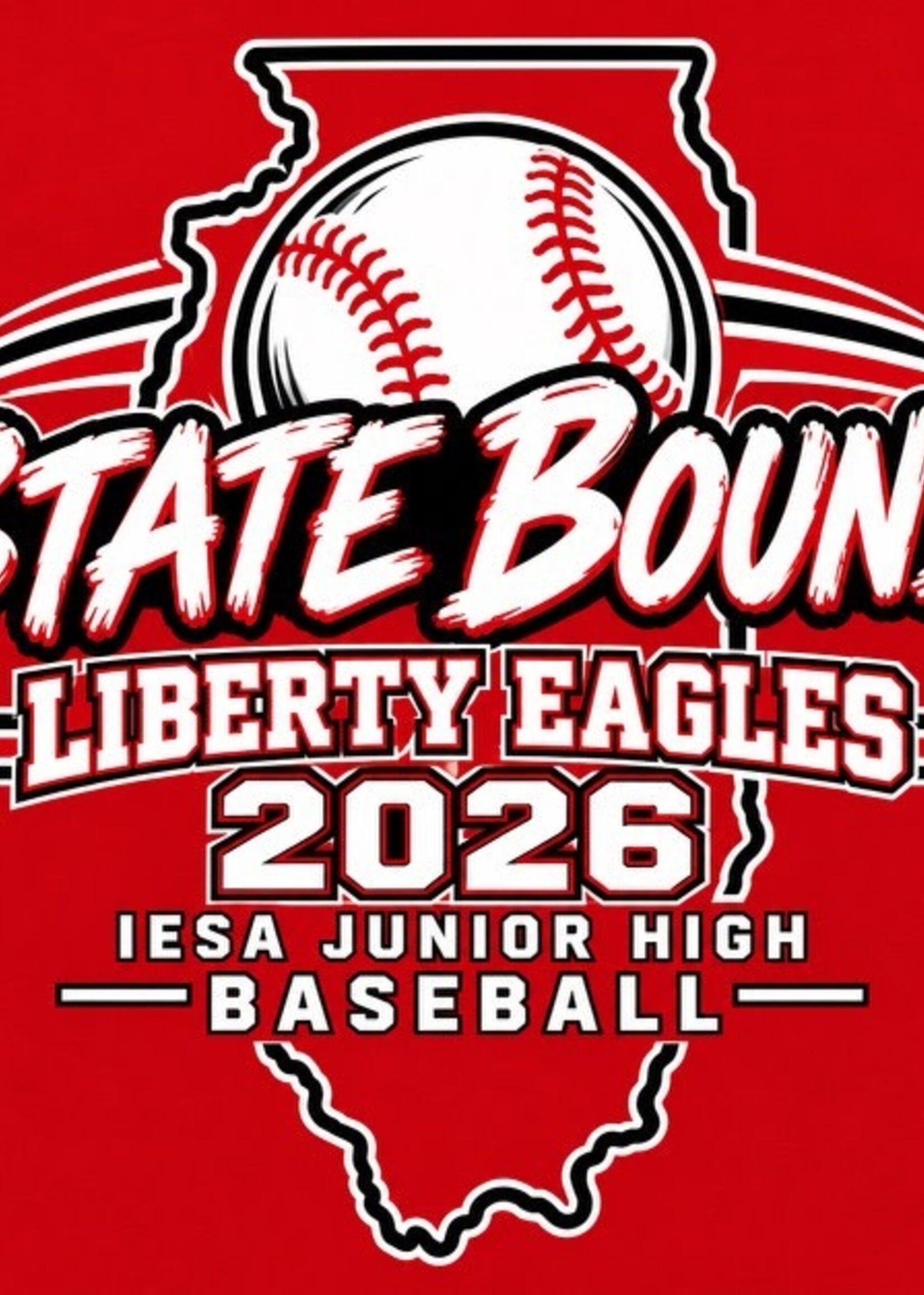 Liberty JR High State Baseball shirts SST 26
