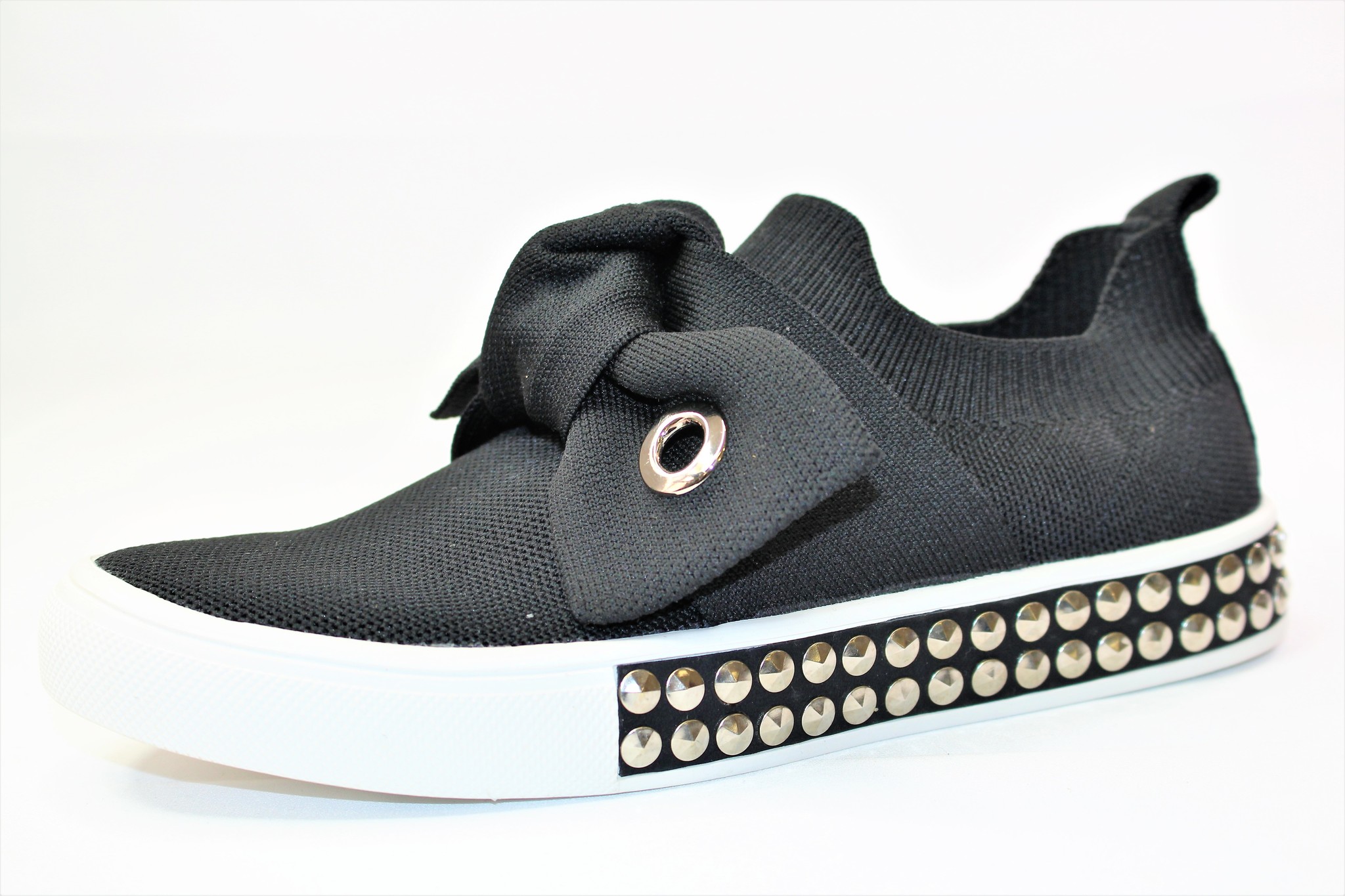 Knit Sneaker with Bow-2