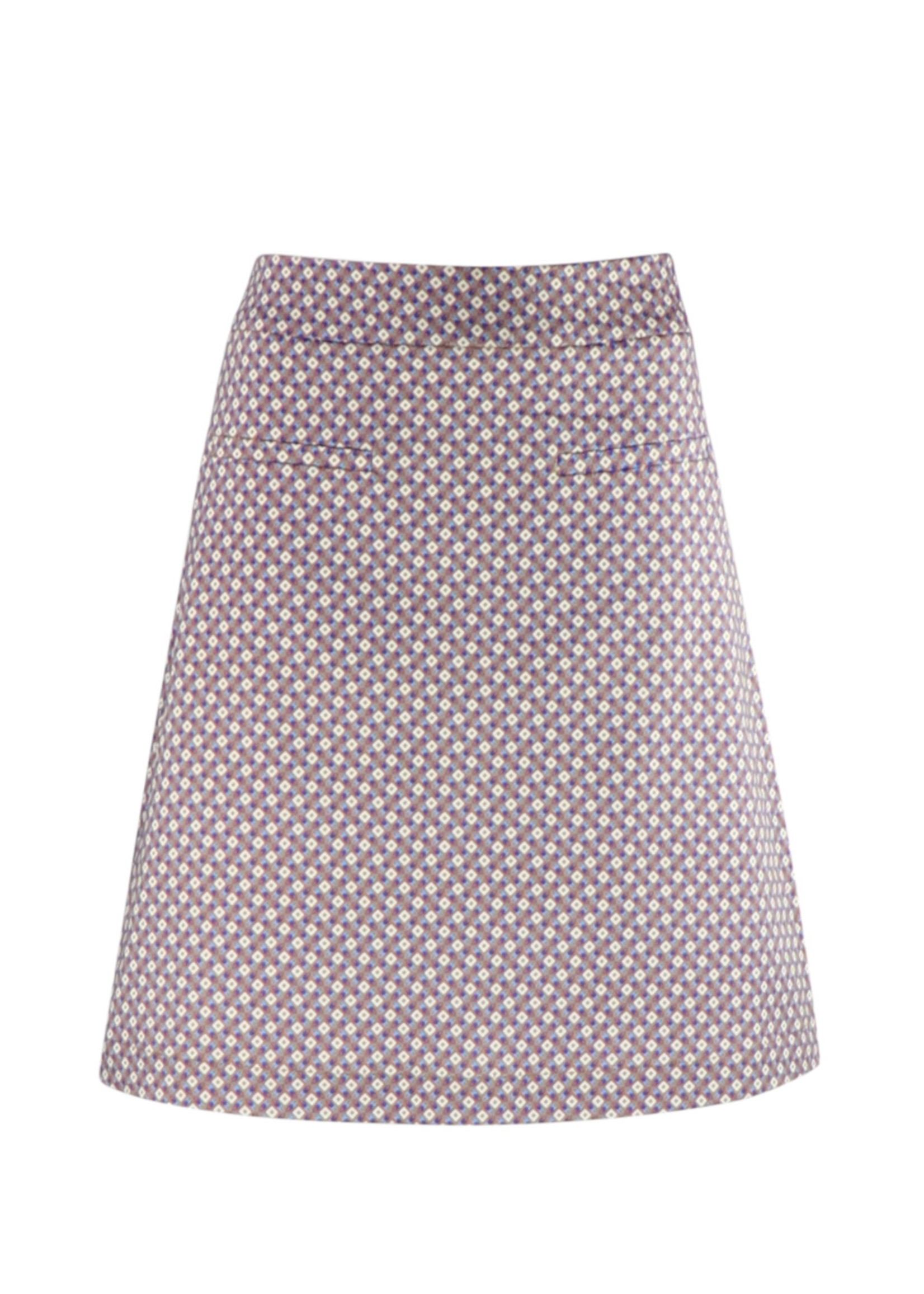 Zilch Patterned Cotton Skirt