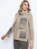 Picadilly Sweater with Pocket & Scarf
